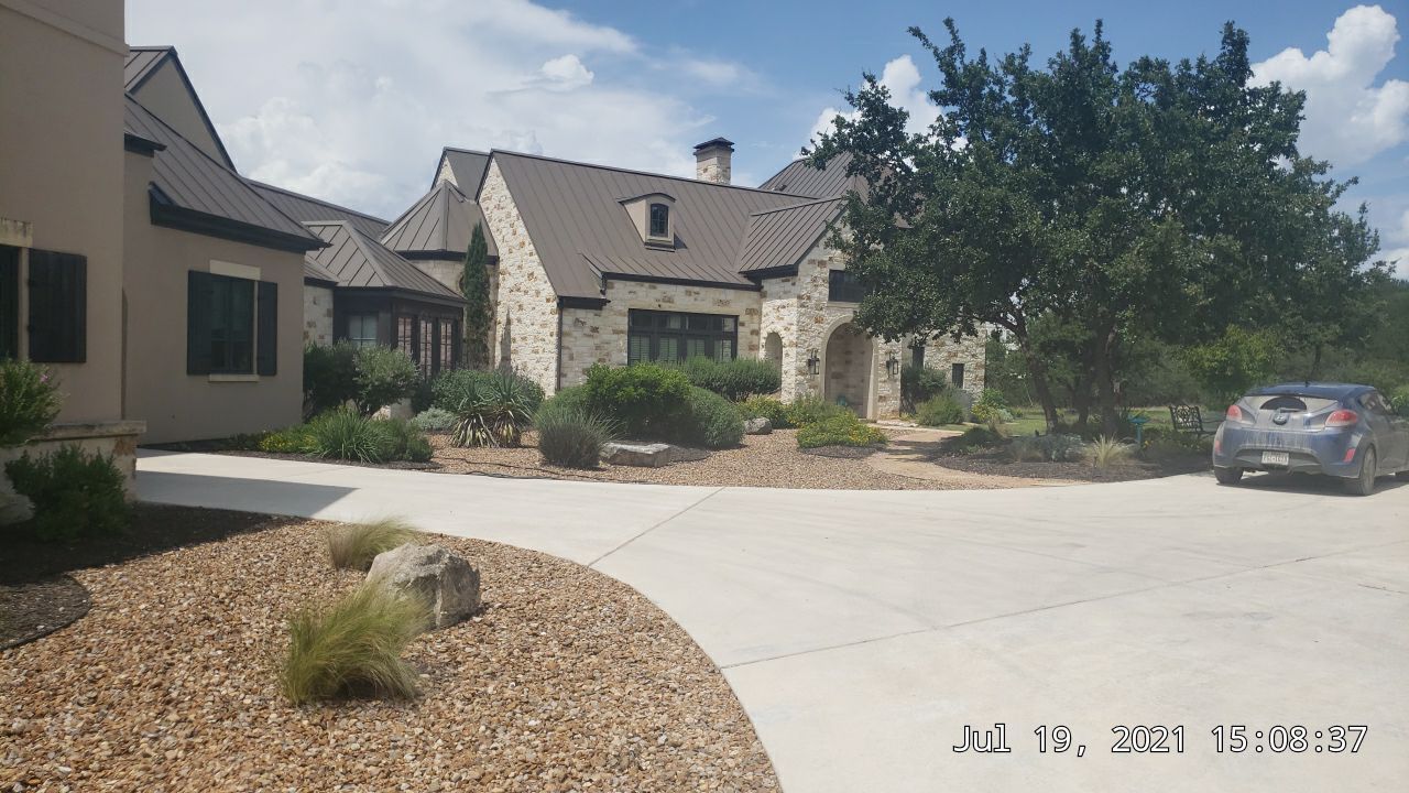 Cliffside installation for primary water source. by Hill Country Rain Water
