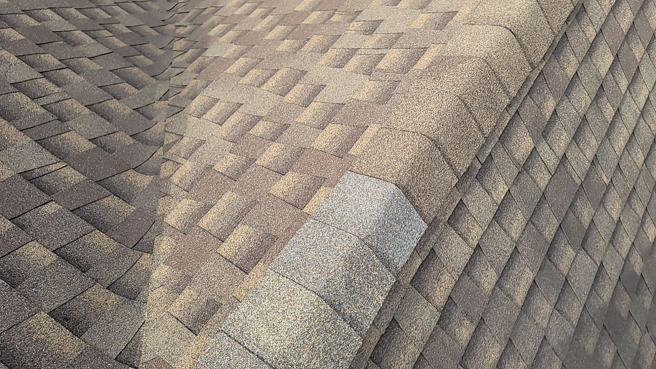 ATLAS PINNACLE COLOR: WEATHERED WOOD DRIP EDGE: MUSKET BROWN by Eagle Eye Roofing