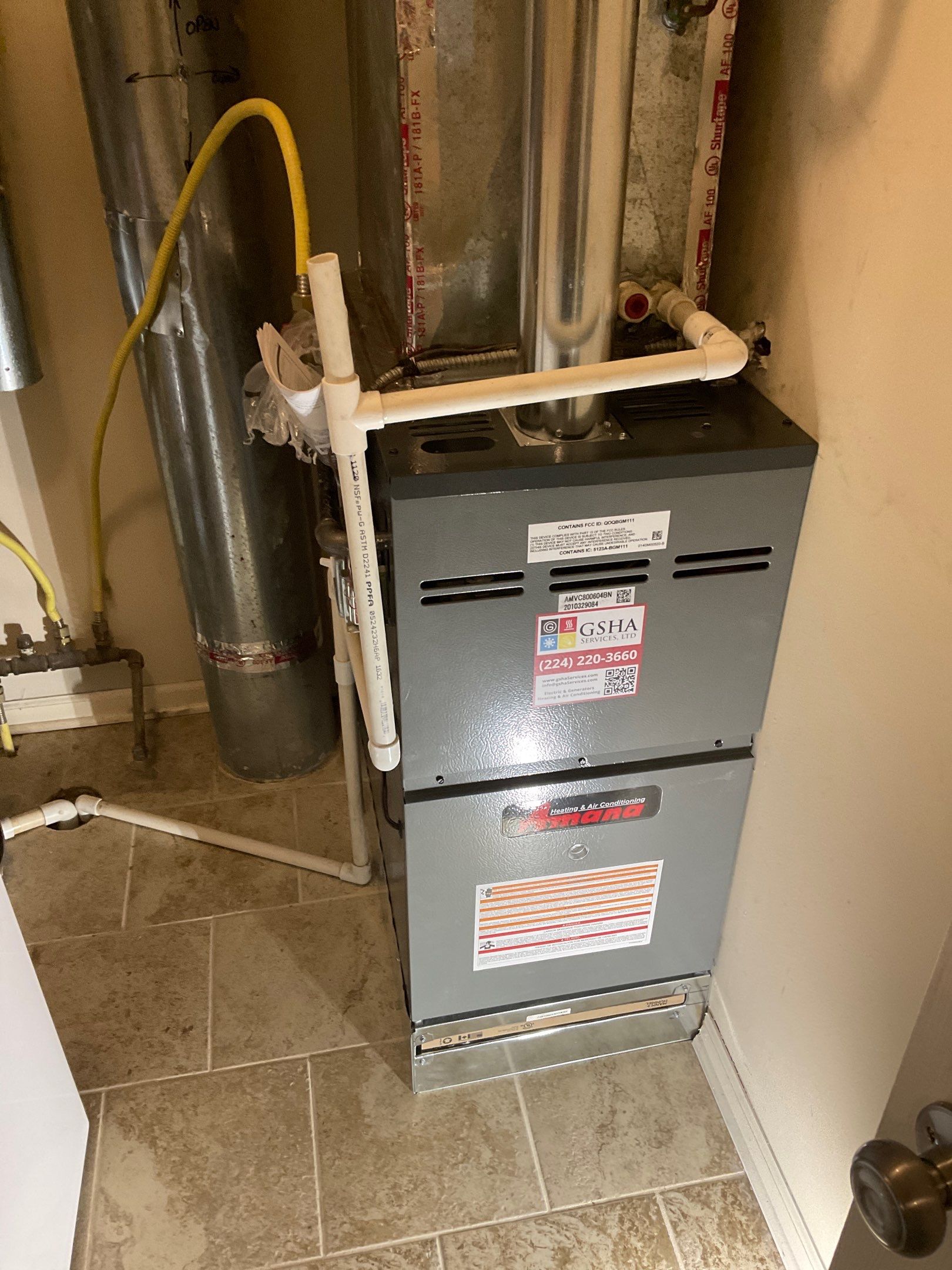 Amana Furnace Installation by GSHA Services LTD