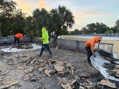 Fort Lauderdale Commercial Roof Restoration with Spray Foam and Silicone Coating