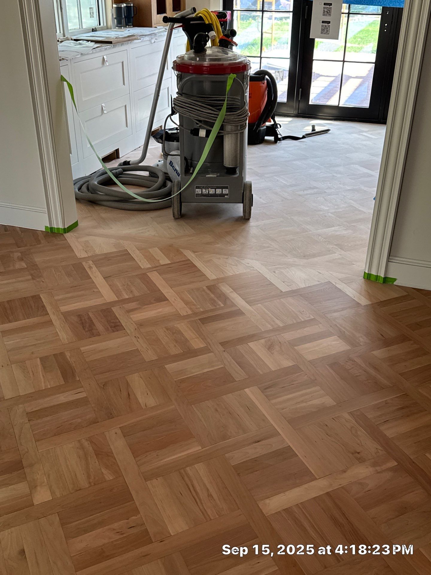 BEAUTIFUL PATTERN FLOORING handcrafted and installed in East Grand Rapids! by RTBaldwin Hardwood Floors