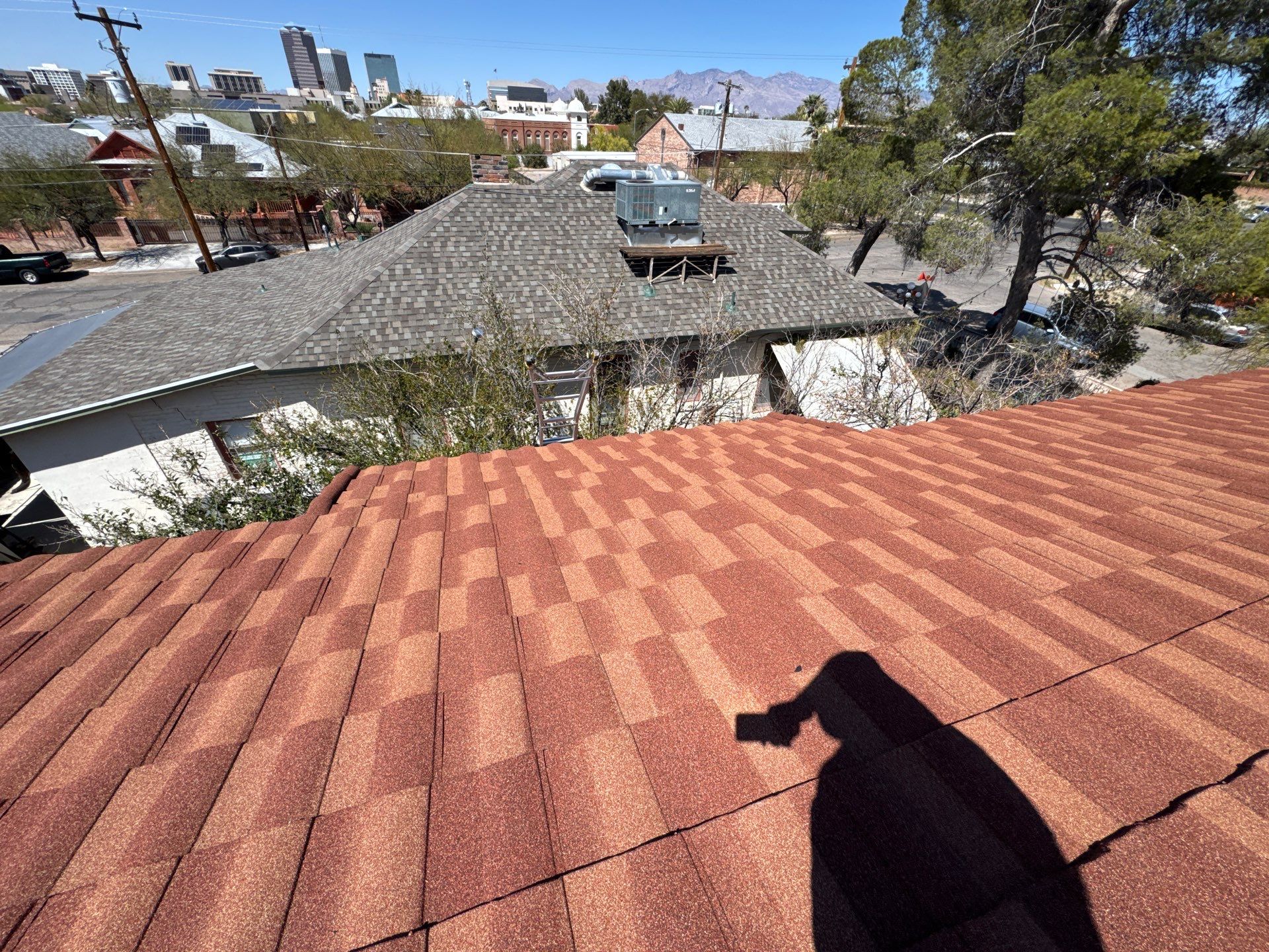 Rustic Red Stone Coated Steel by Reimagine Roofing