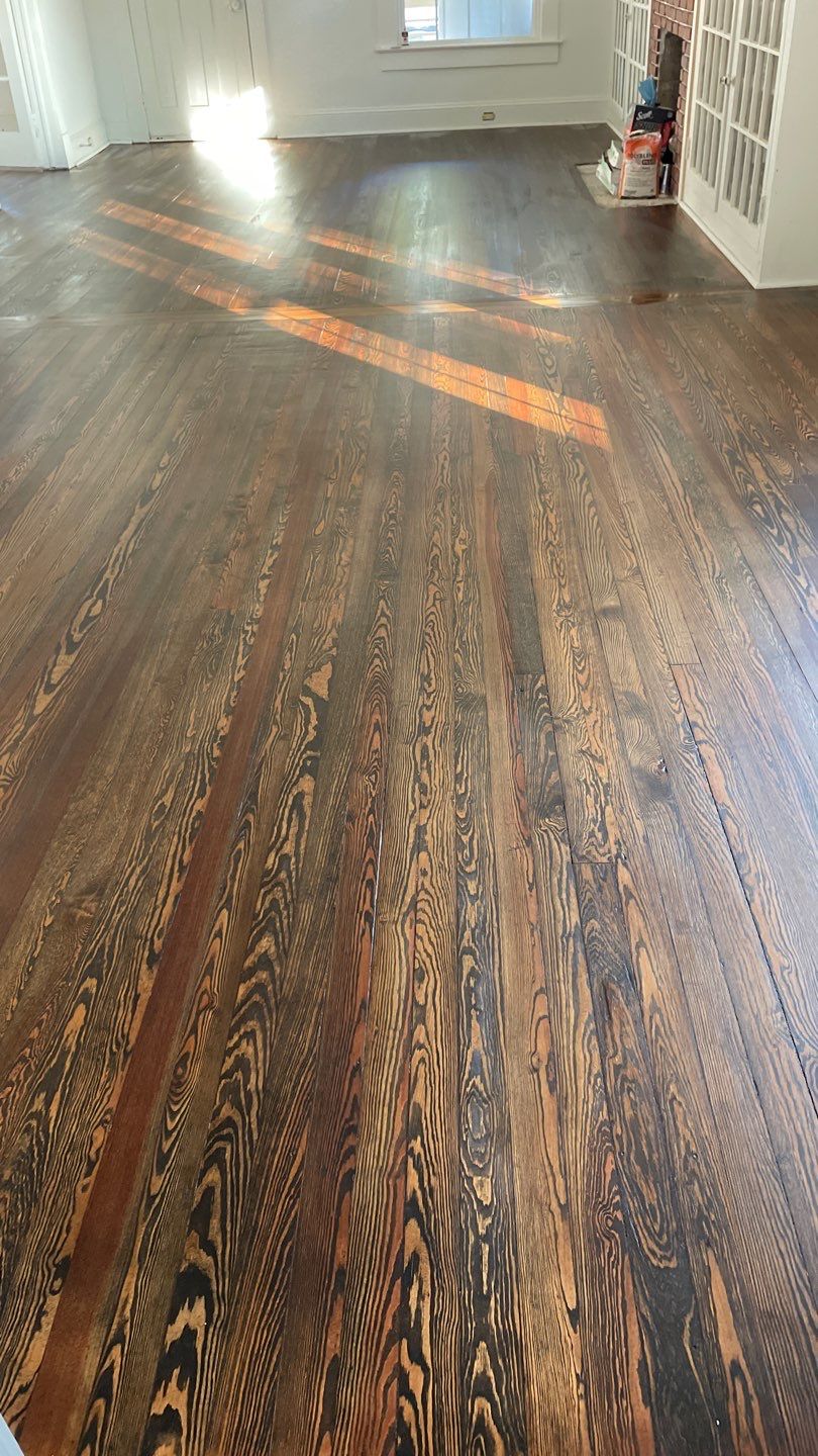 97 Year Old Heart Pine by Footprints Floors of East Atlanta