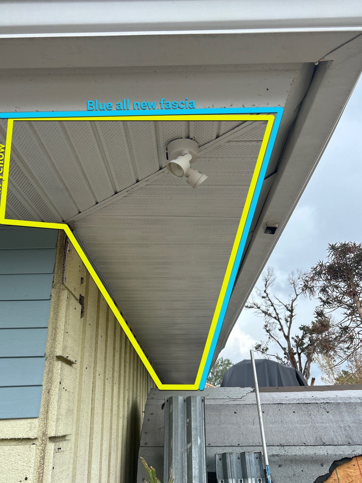 White Soffit and Fascia Upgrade in Longboat Key FL by Gutter Professors