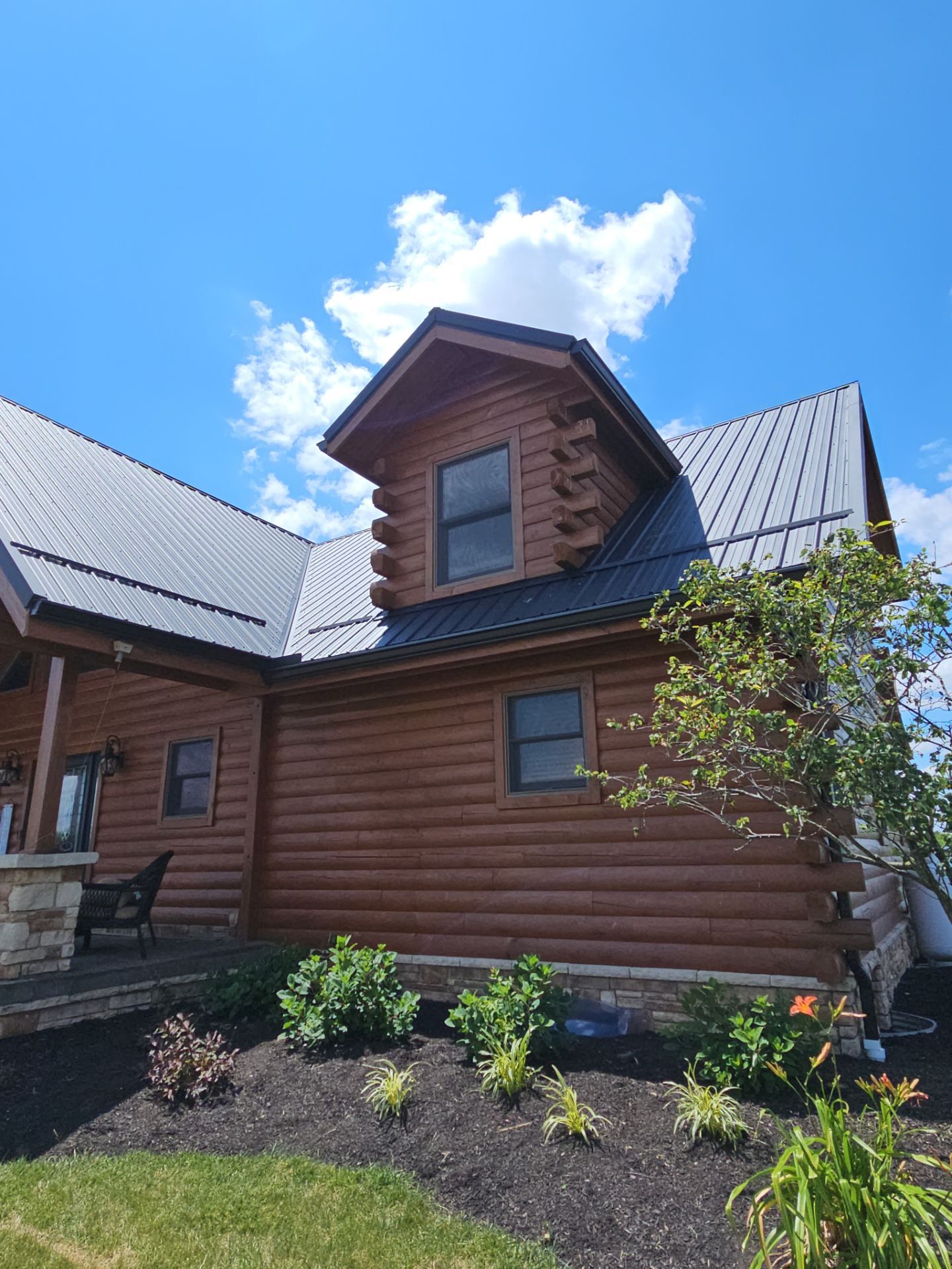Residential Roofing Installation using Performance Panel Metal - Frost Black by RoofX 