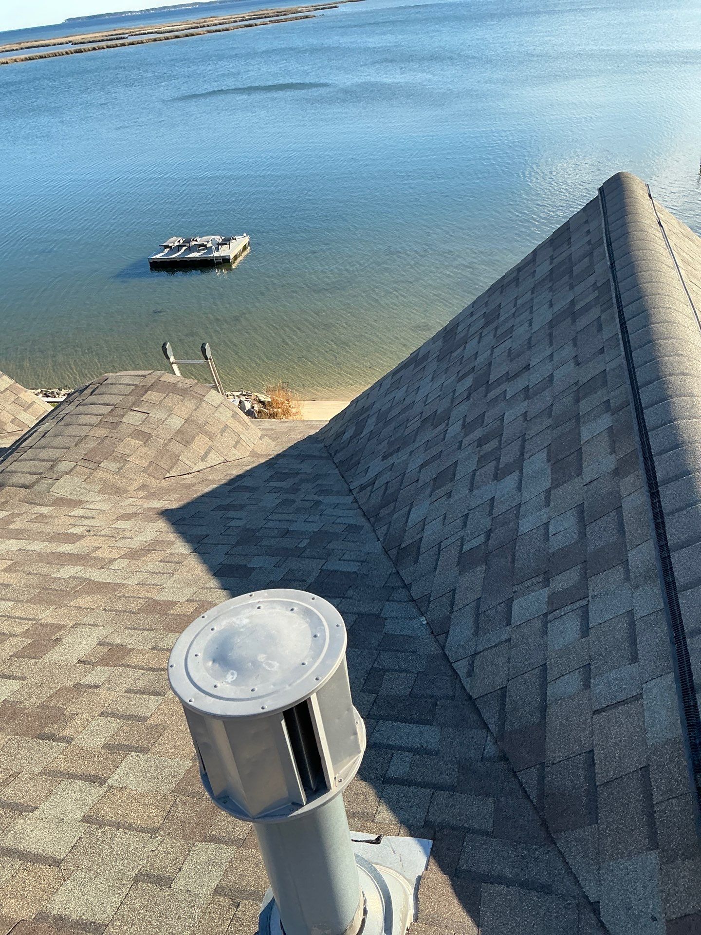Waterfront Roof Replacement in White Stone, VA by Cade Construction