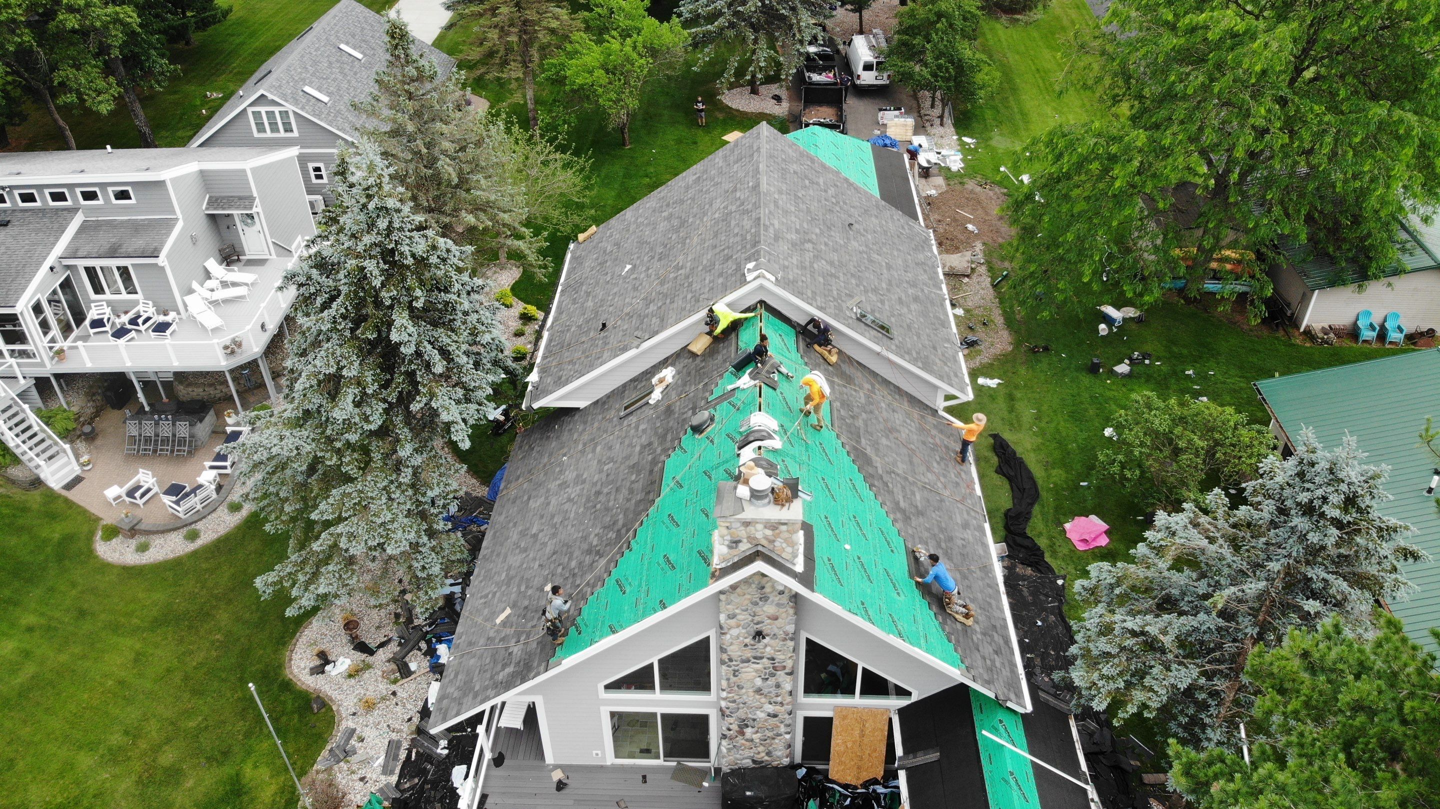 Nekoosa Residential Roof Replacement with Architectural Shingles and Skylights by Mr Roof & Remodeling Co