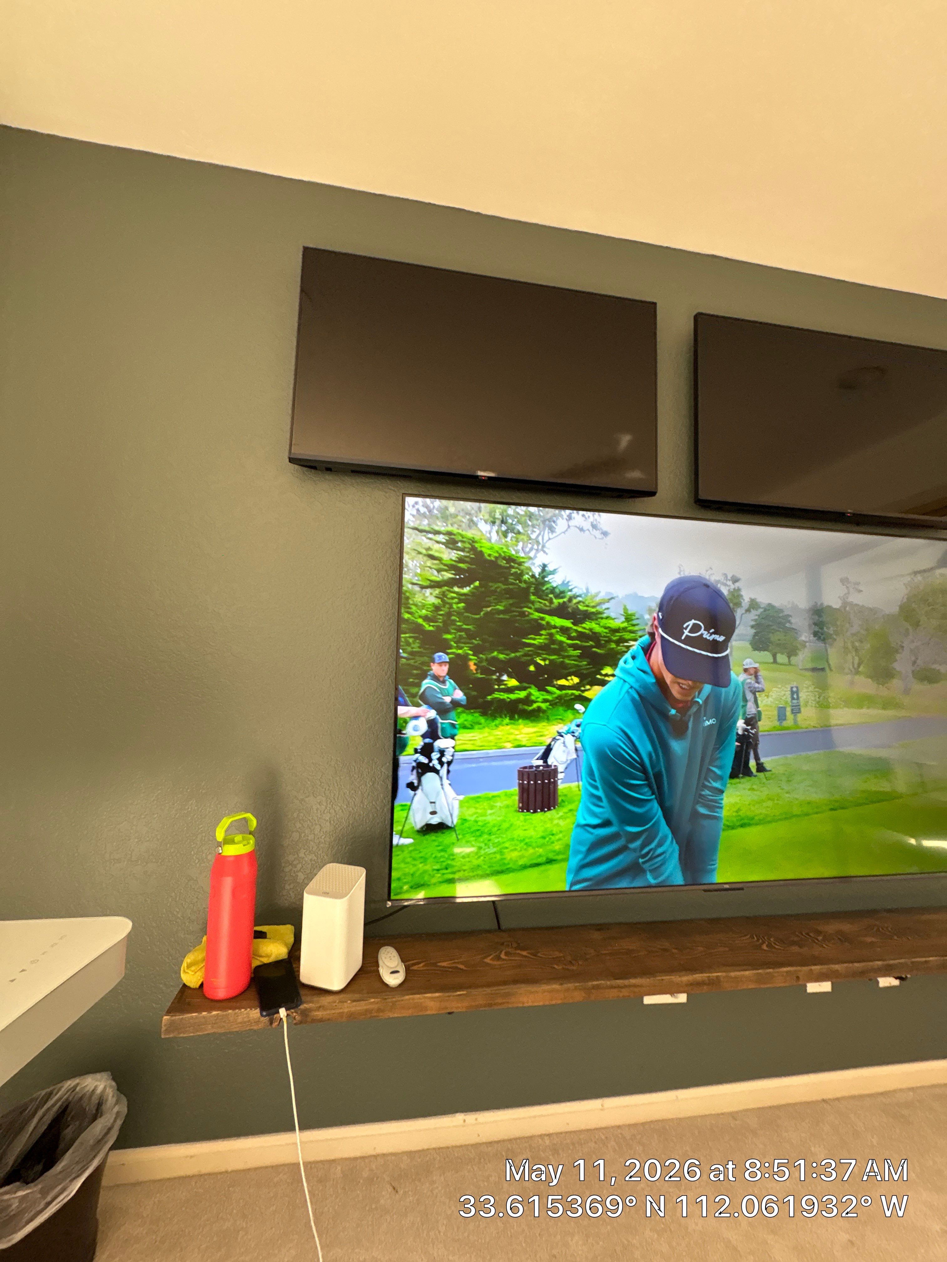 Modern Home Office Renovation and Media Wall Installation in Phoenix by CompanyCam Sales Demo