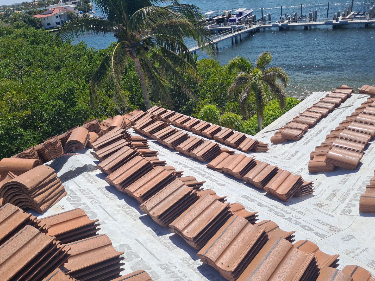 Residential Roofing Installation using Eagle Roofing Tile by BLUES BROTHERS ROOFING