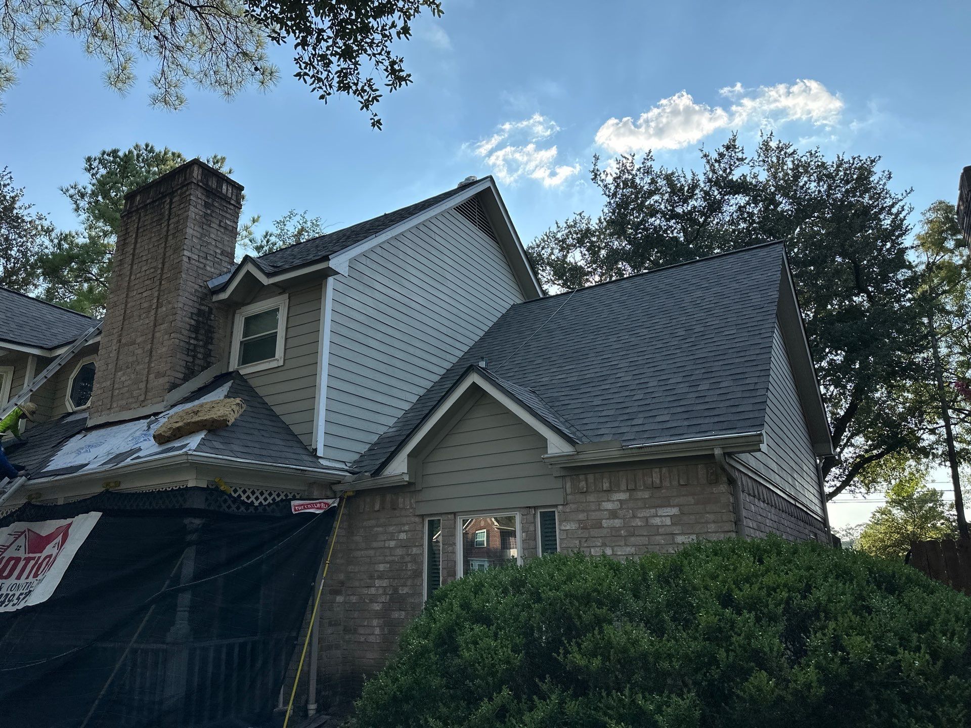 Project in Houston by Motion Roofing