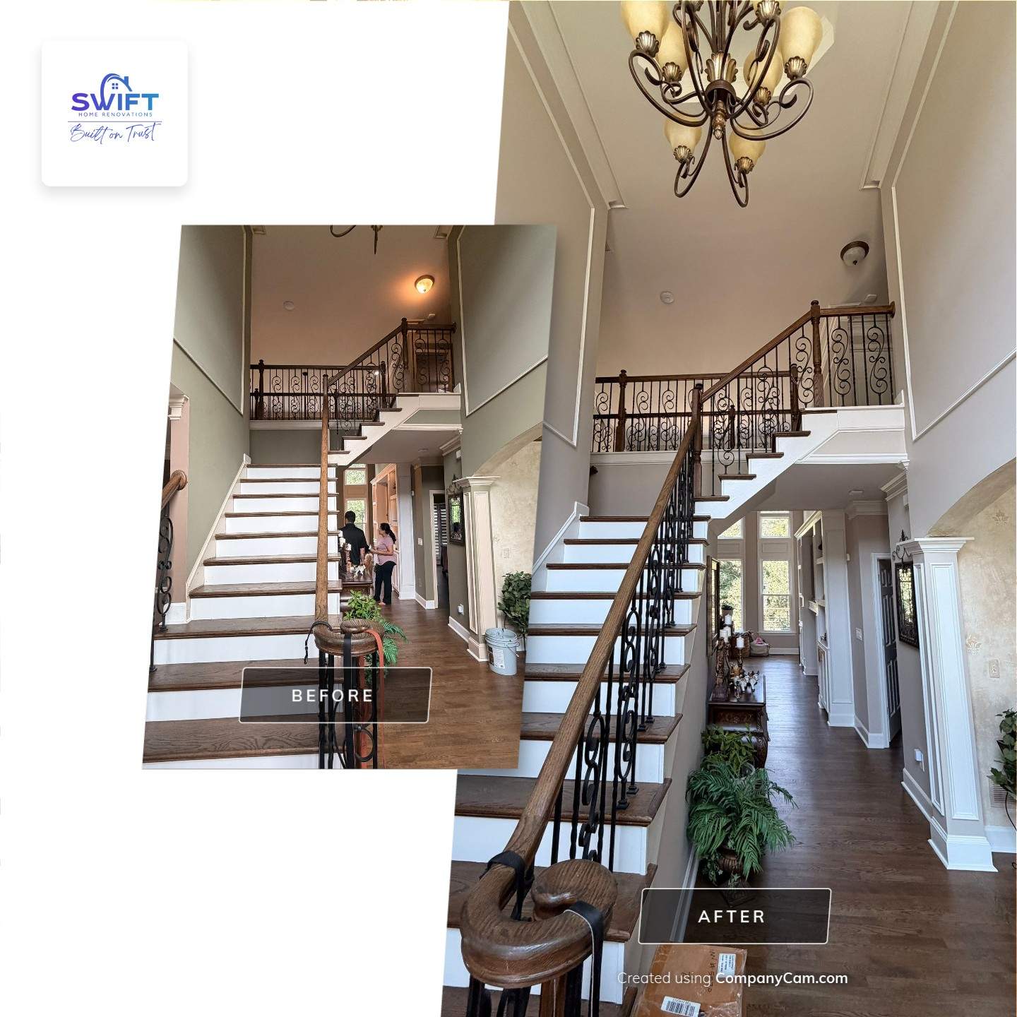 Interior Painting and Surface Restoration for a Large Suwanee Home by Swift Home Renovations