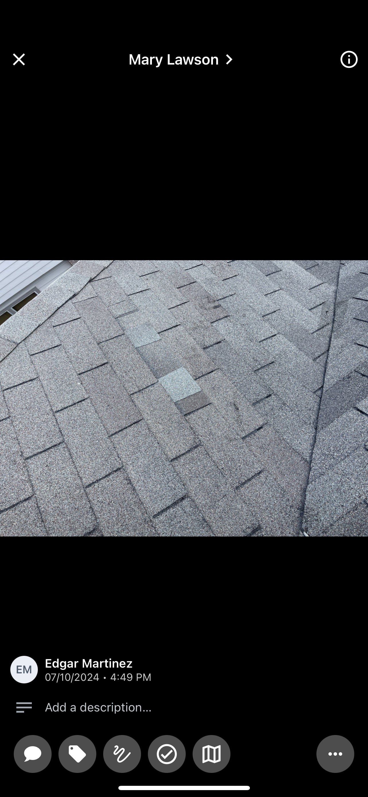 Hail Damage using Owen's Corning Duration (Lifetime) Shingles by Roof Repair Company