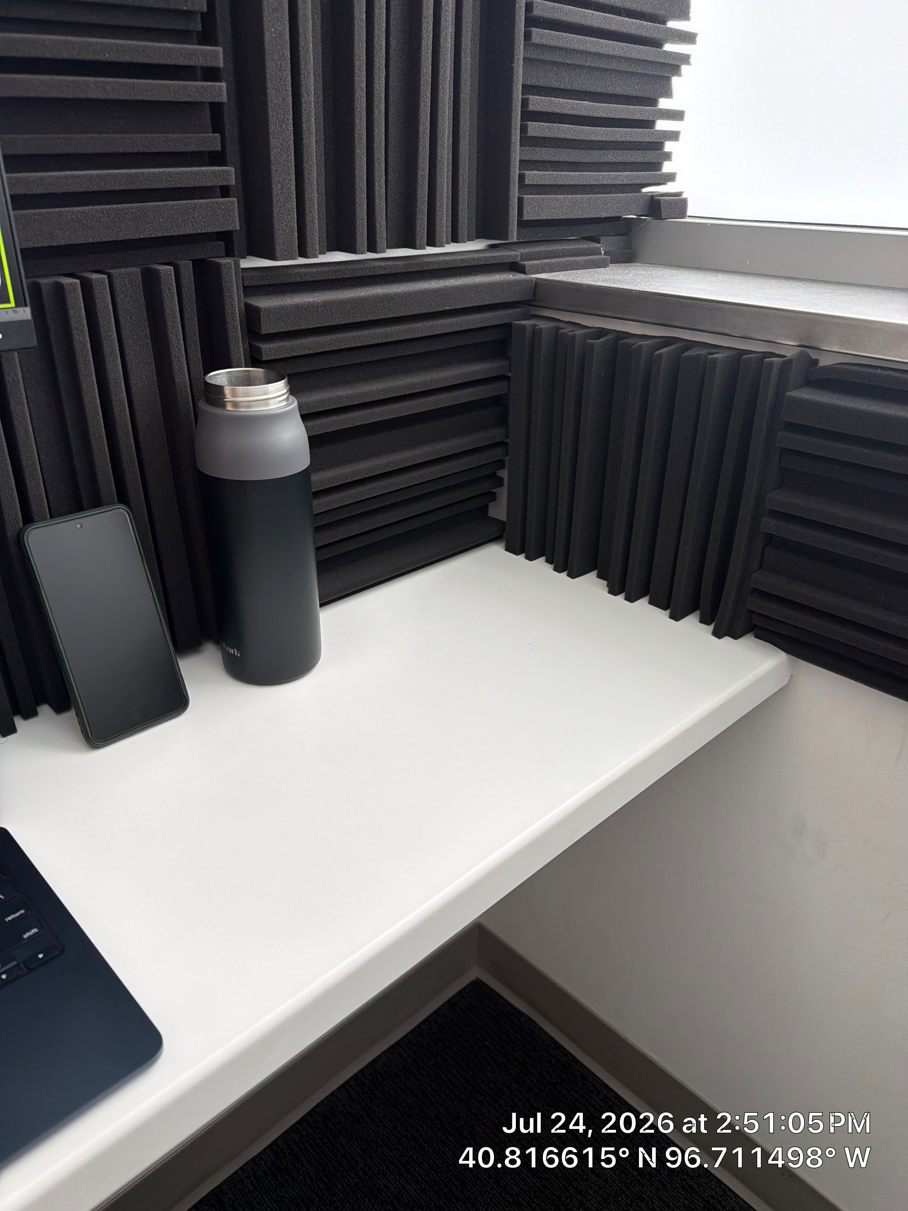 Lincoln Office Space Upgrade with Acoustic Treatments and Interior Glass Signage by CompanyCam Sales Demo