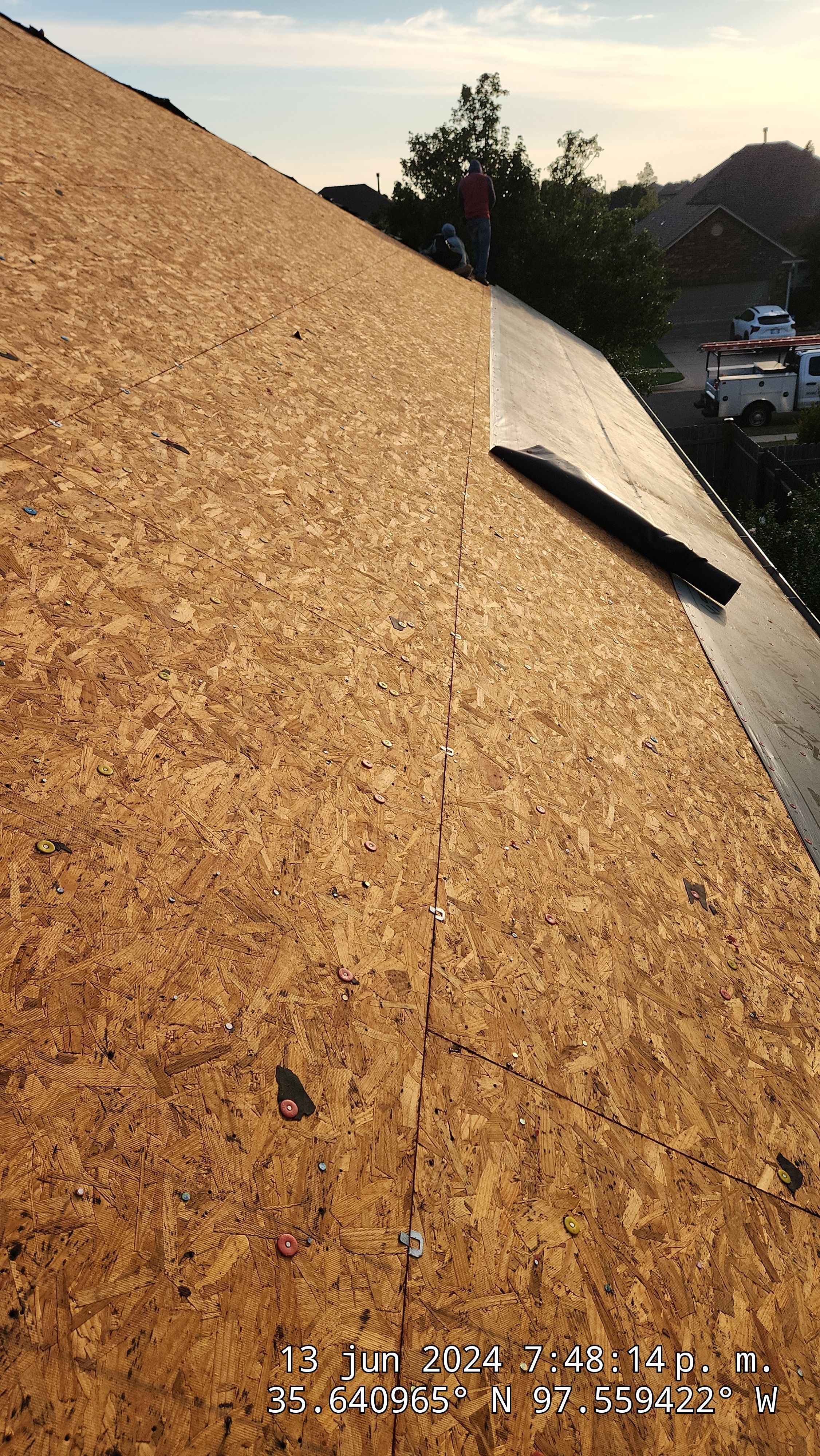 Reroof using GAF HDZ in Charcoal by Castillo Roofing