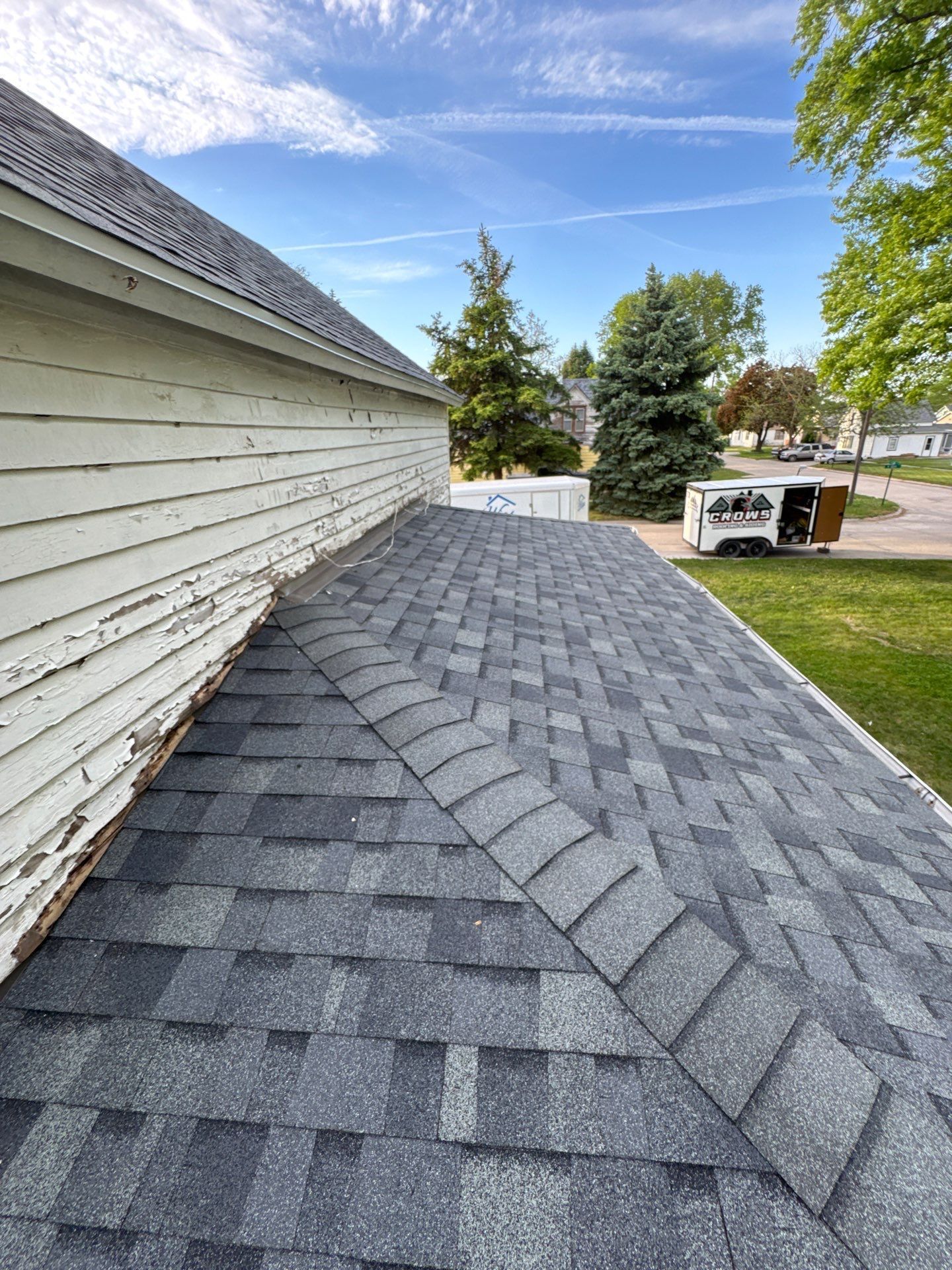 Roof Replacement with Structural Repairs in West Point, NE by Crows Roofing LLC