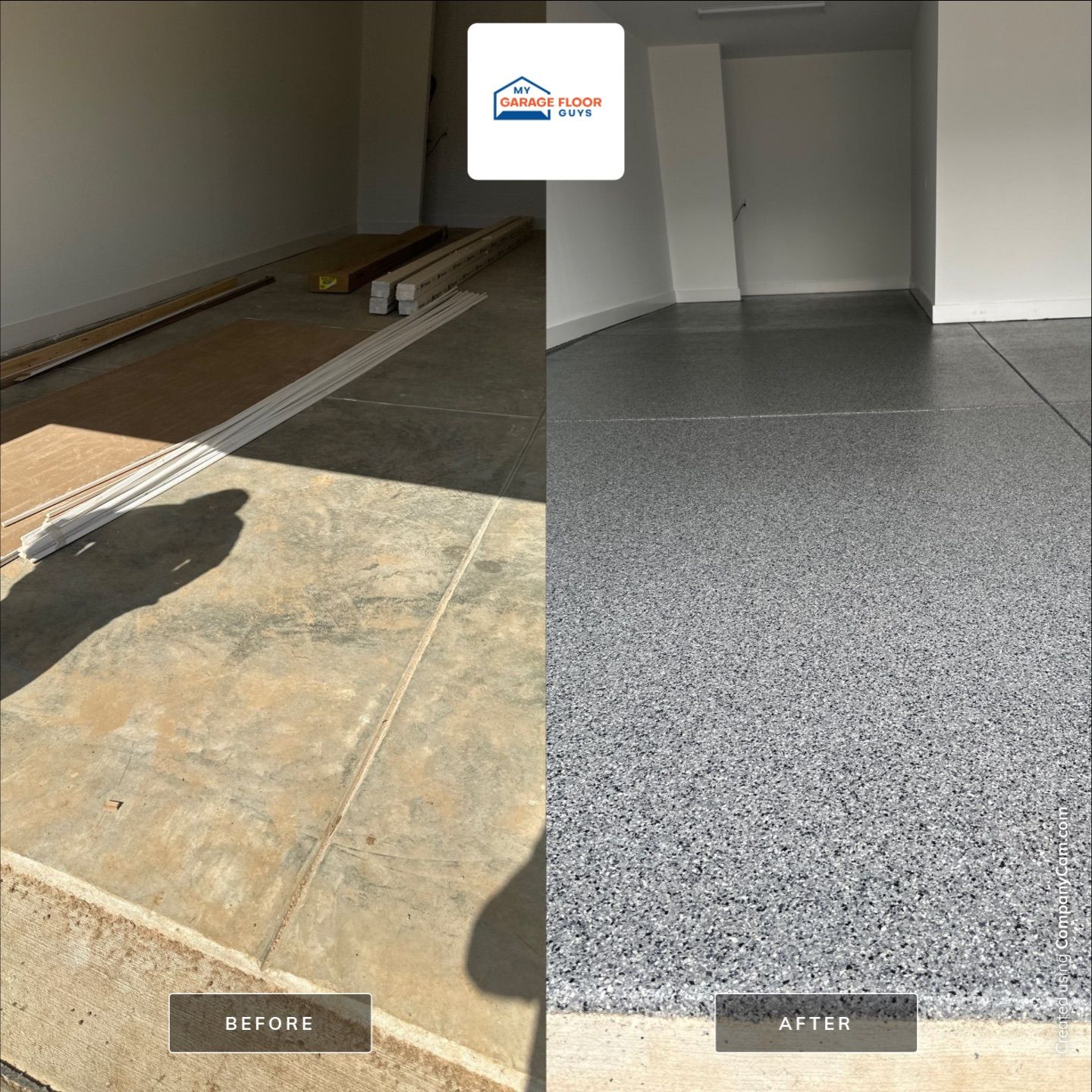 Garage Floor Coating using Nightfall by My Garage Floor Guys