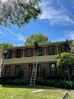 Turtle Shell gutter protection installation in Naperville, IL 60540, photograph 30