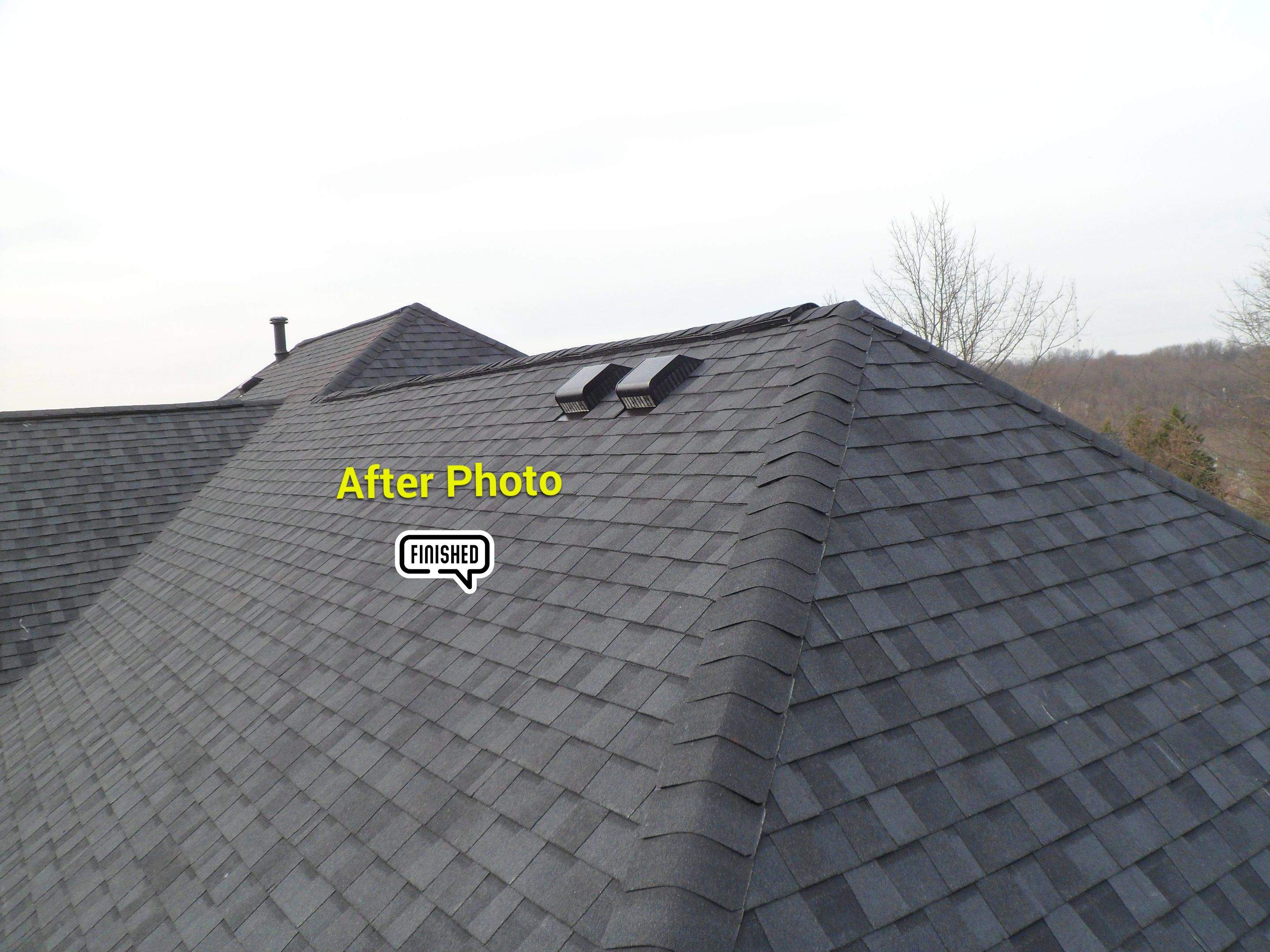 New Roof Installation & New Gutters and downspouts  by Alpha Design Services