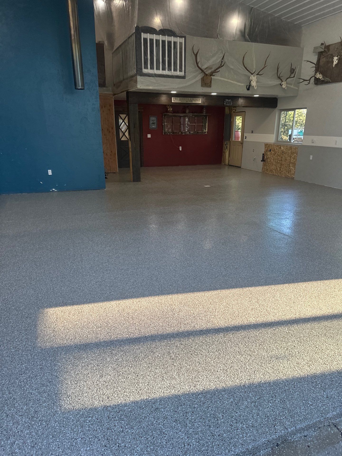 Shop Transformation using Pebble Beach by Croc Coatings, LLC