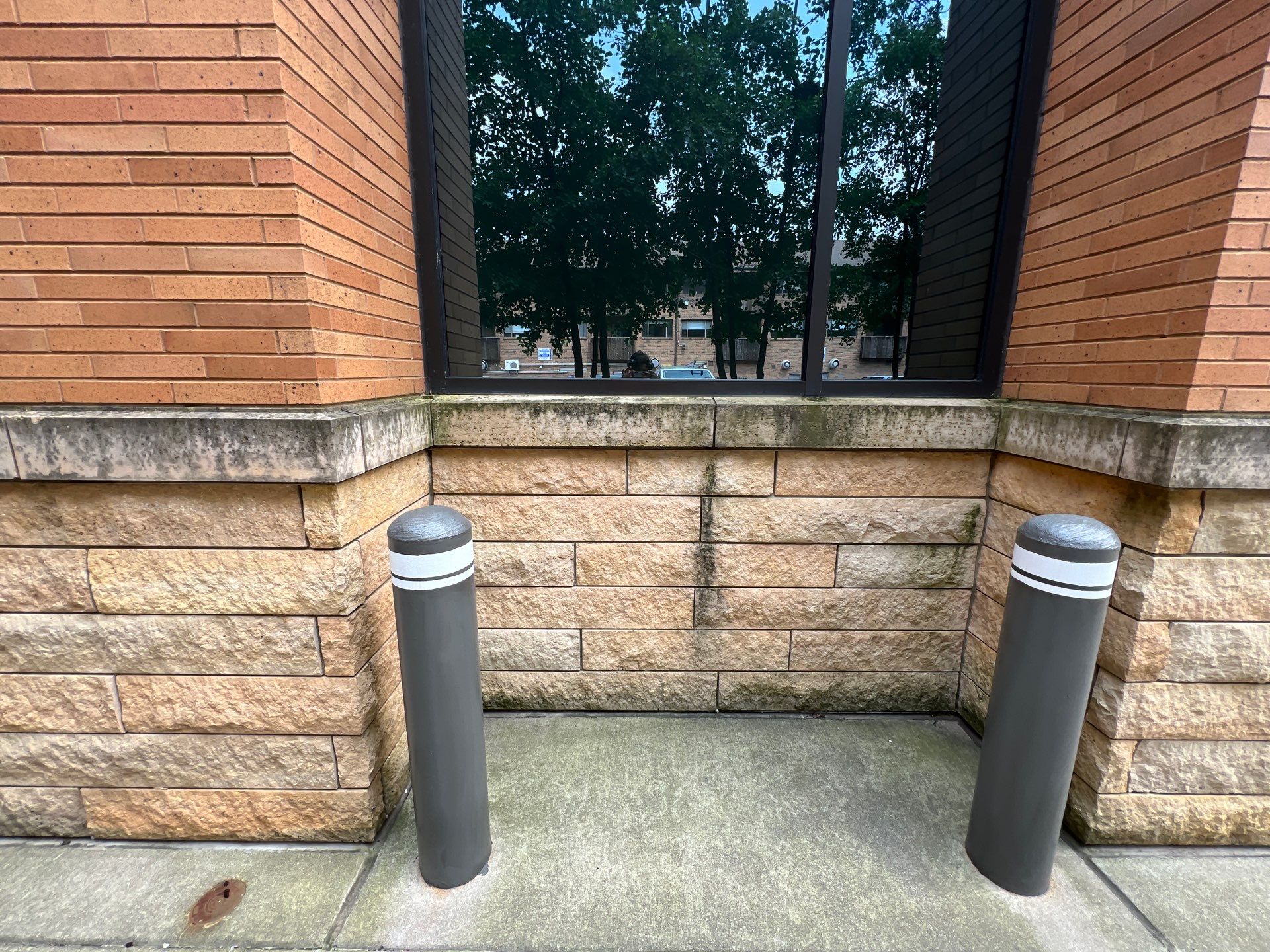 natural stone using Algaecide, soft wash soap by Northern Power Washing LLC.