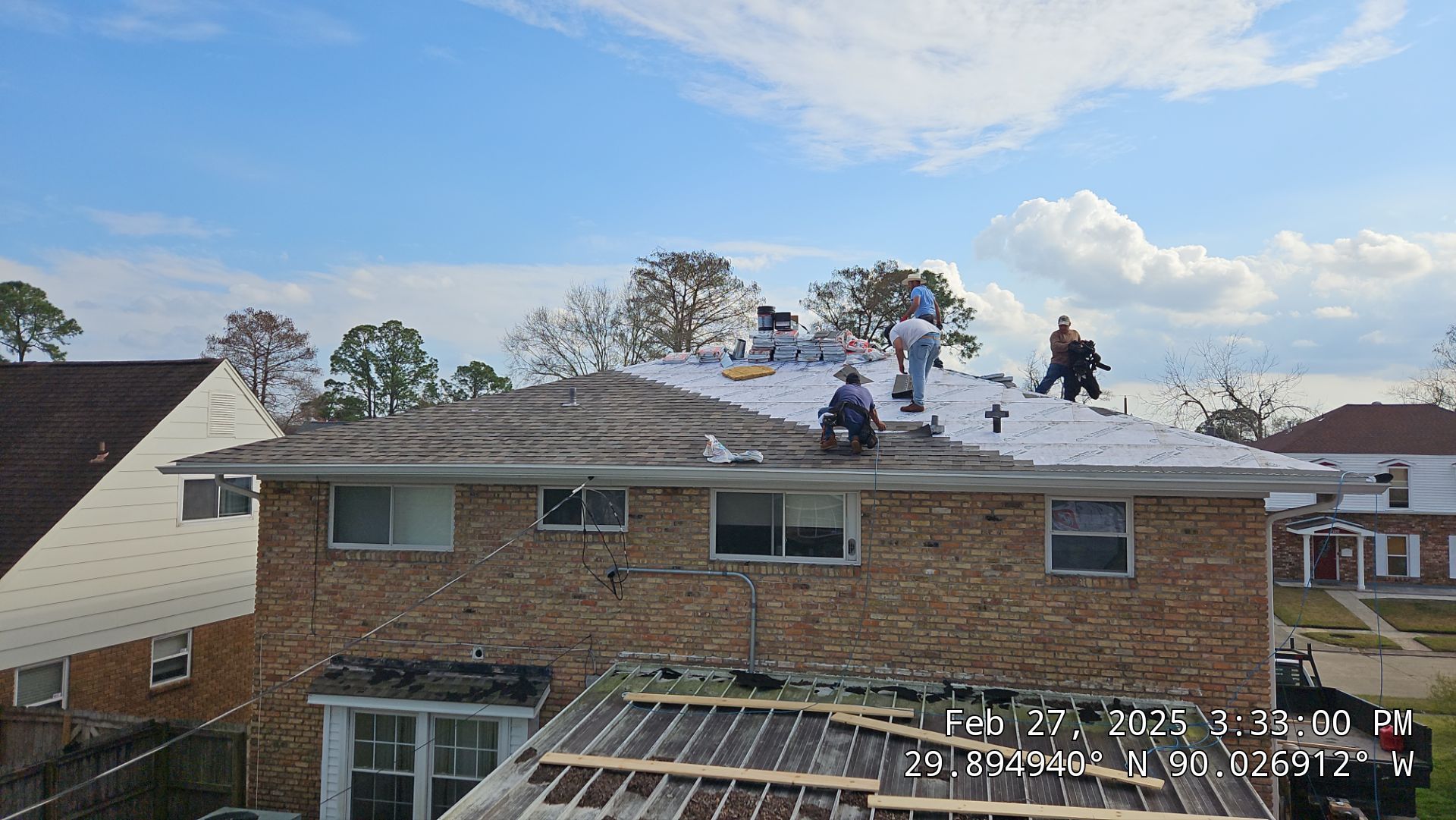 Project in Gretna by Robertson Roofing & Siding Inc