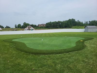 Custom Residential Synthetic Putting Green Installation in Xenia, Ohio
