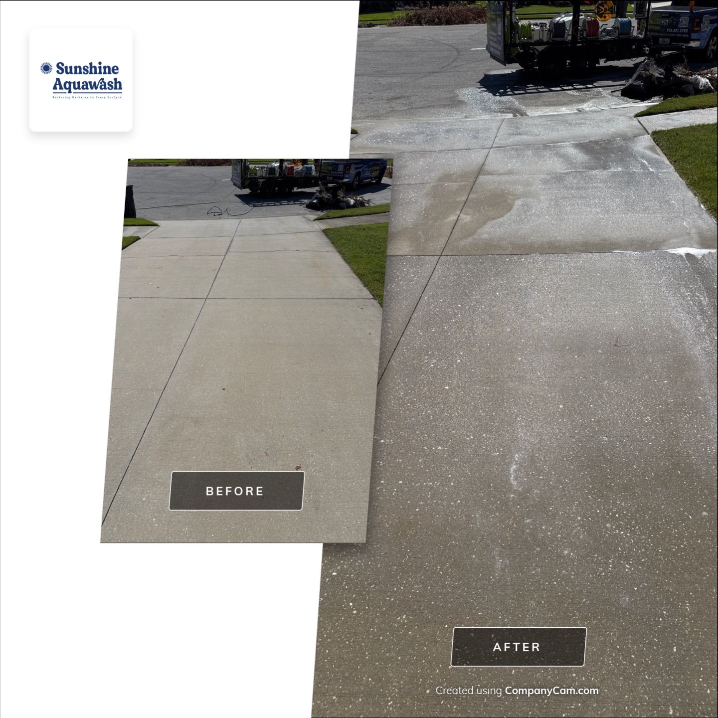 Concrete Driveway, Sidewalk, and Entryway Cleaning in Raven Crest, Bradenton, FL by Sunshine AquaWash