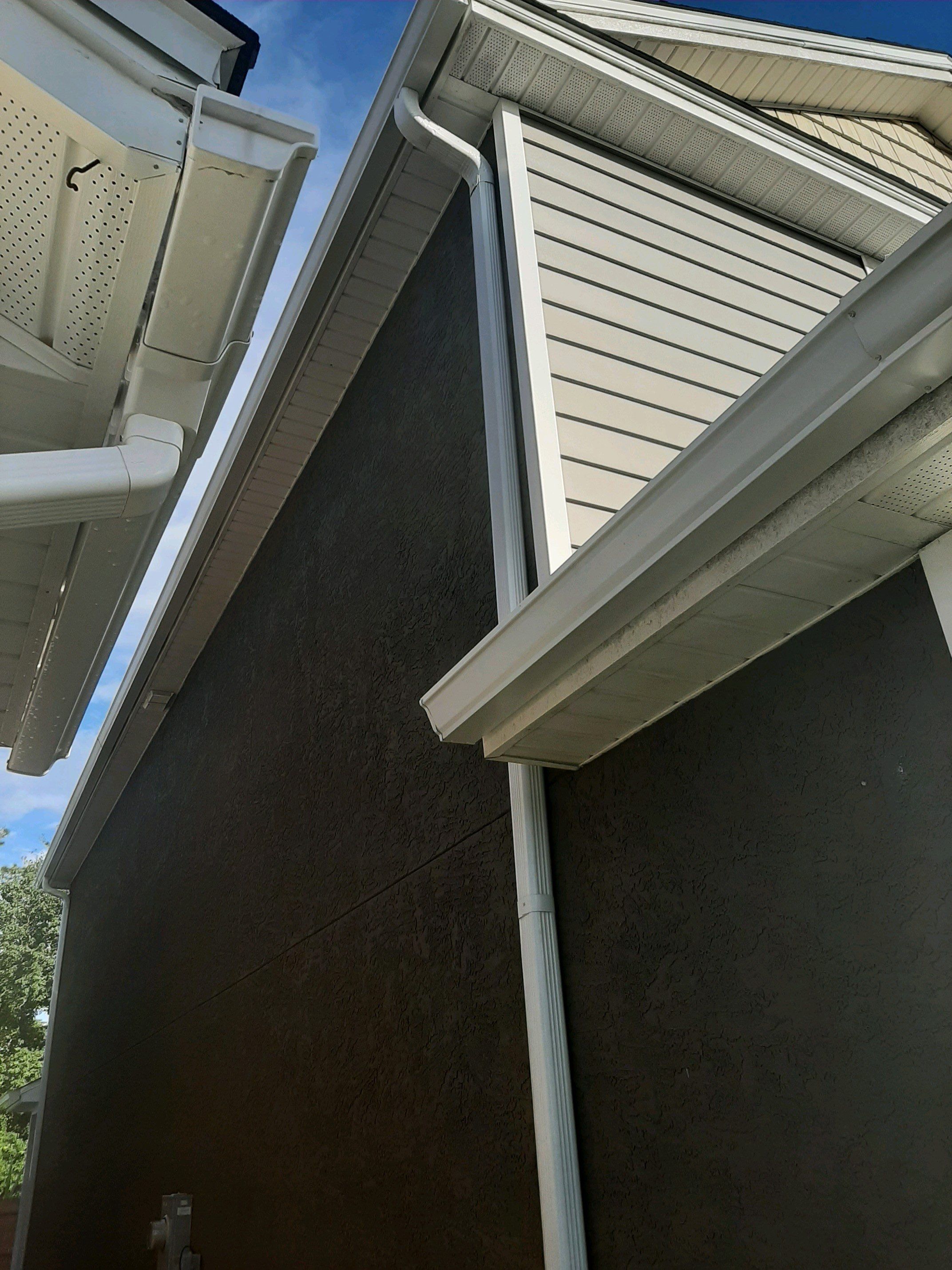 Seamless Gutter Installation using White K-Style Gutters by Gutter Professors