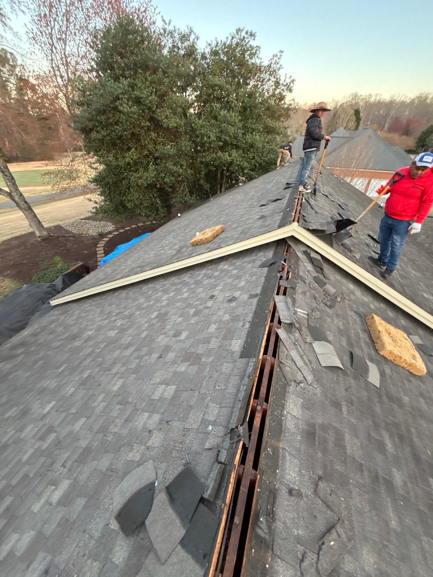 Easley Residential Roof Replacement Using CertainTeed Landmark Shingles by Roofers LLC