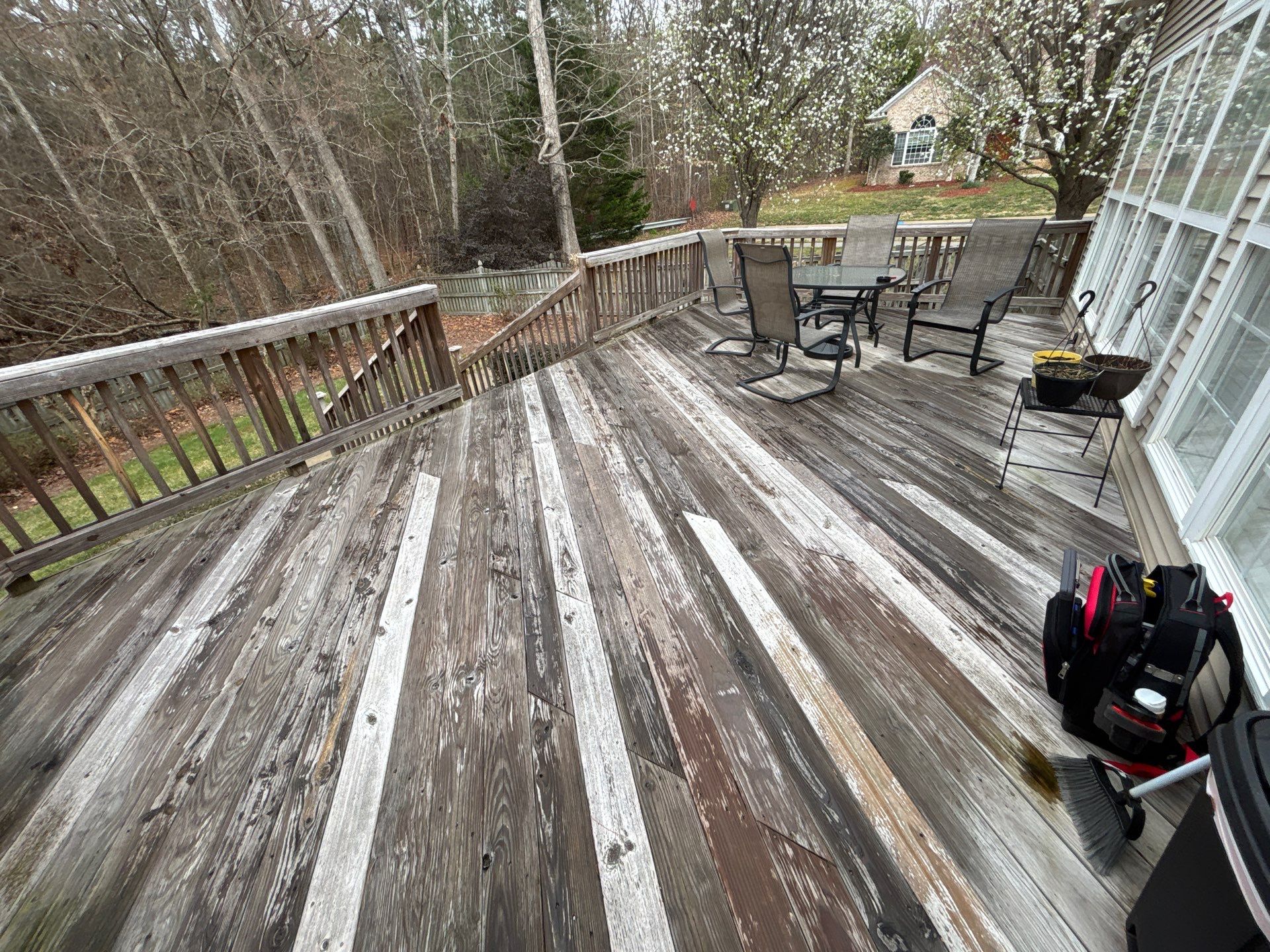Weathered Deck using Wood Sealant by DuraSeal