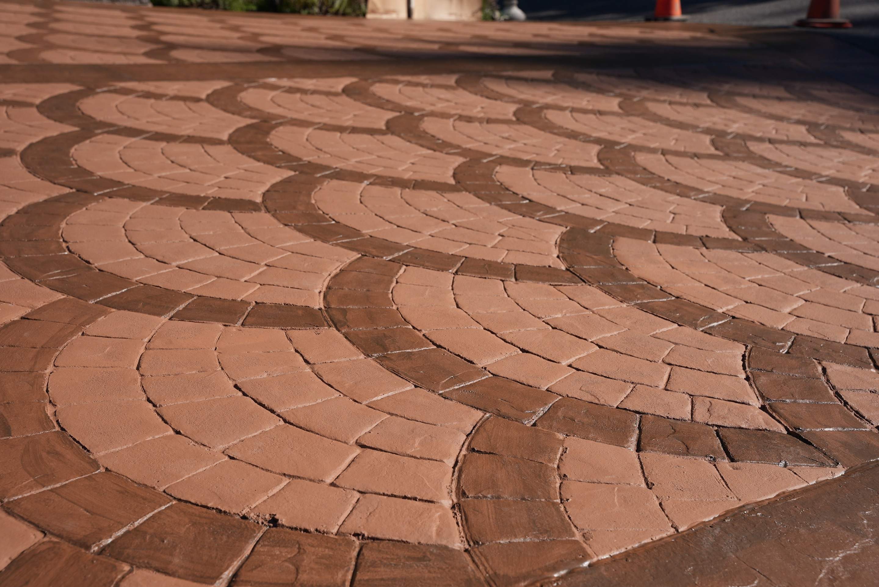 Mehta | Tiled Driveway with Sealer & Retaining Wall  by Jireh Asphalt & Concrete Inc 