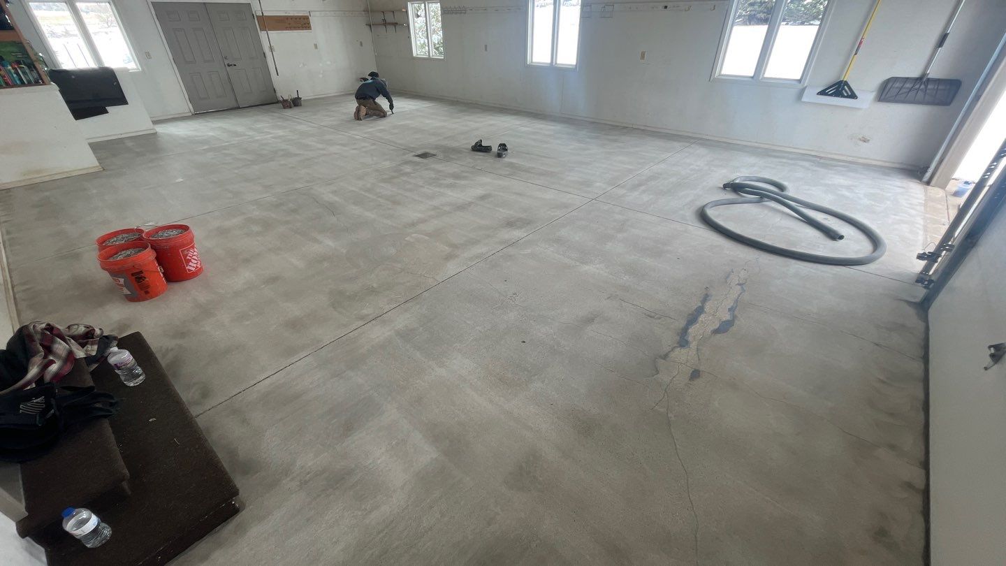 Garage using Slate Stone by Select Painting, Coatings & Garage Cabinets