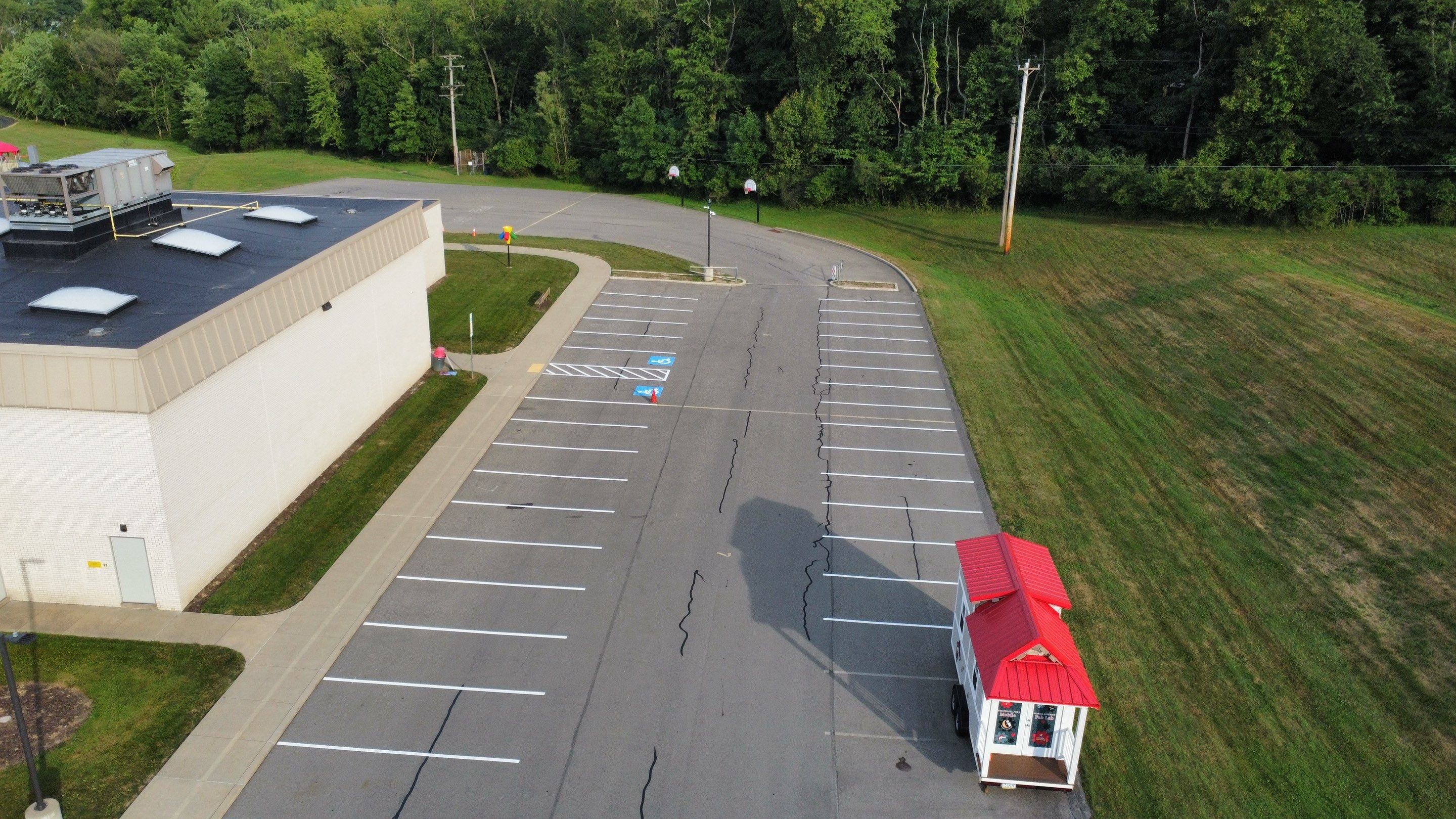 Pittsburgh Area Middle School by G-Force Parking Lot Striping of Pittsburgh