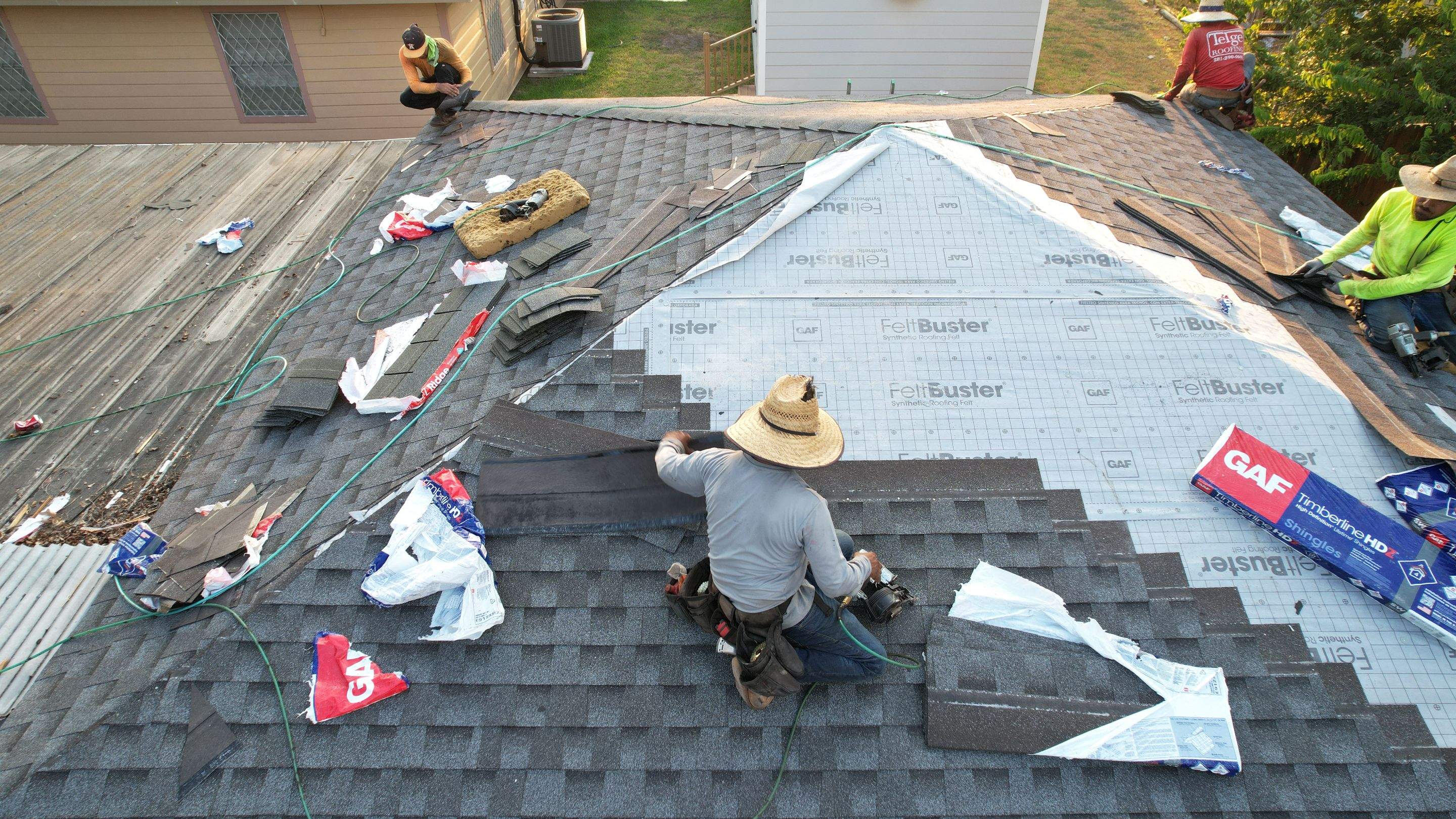 Full Re-Deck & Shingle Roof Replacement — Houston, TX by PL Roofing & SB Roofing, LLC.