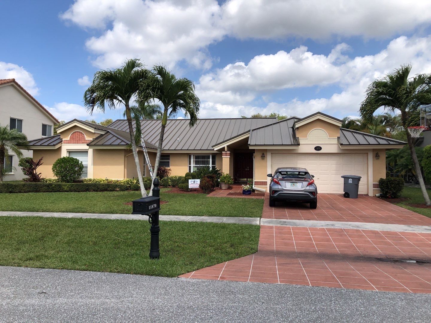 Residential Roofing Installation using 1" Nail strip metal roof by BLUES BROTHERS ROOFING