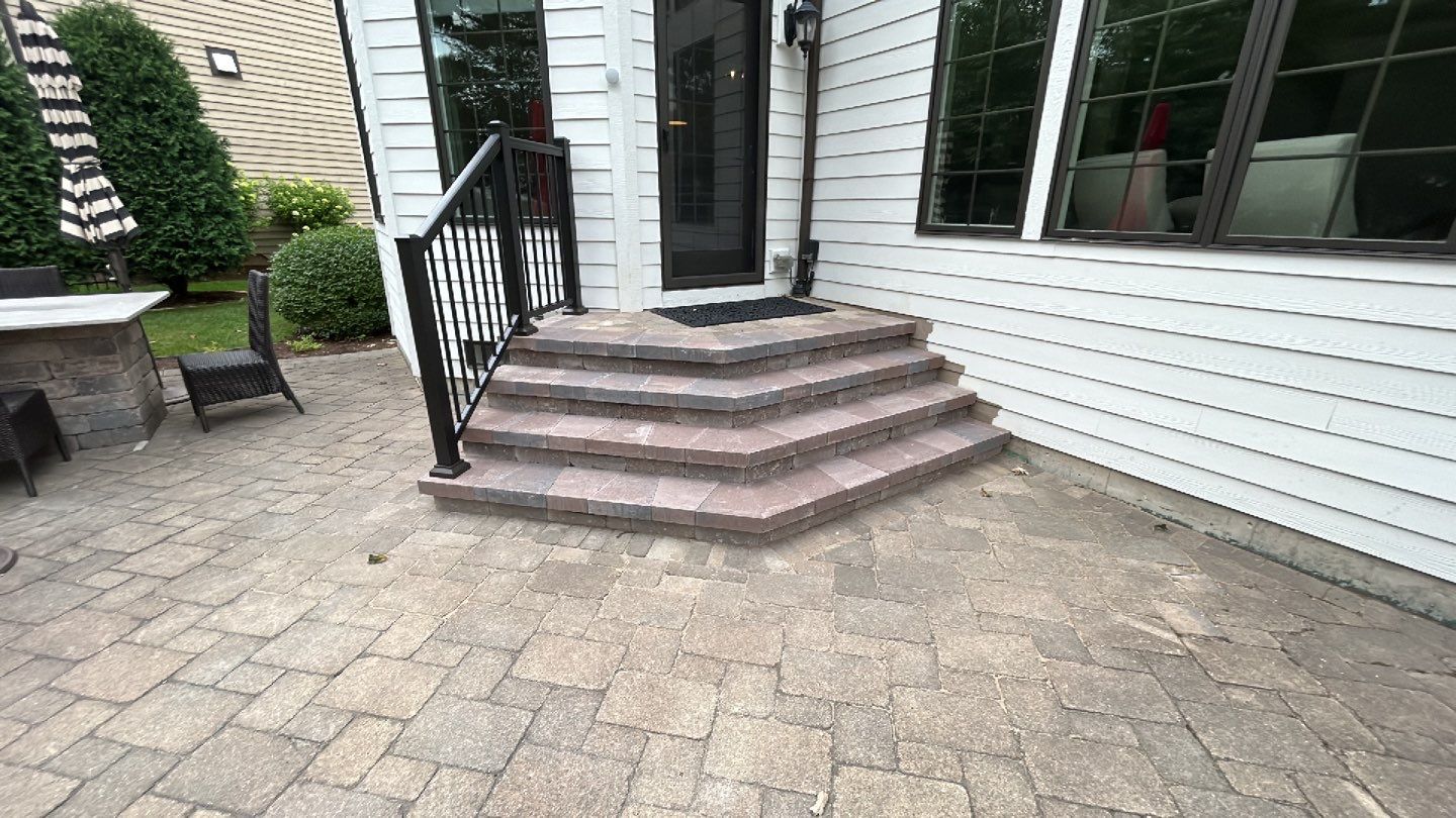 Brick paver clean, sand and seal.  using Surebond SB-1300 by Northern Power Washing LLC.