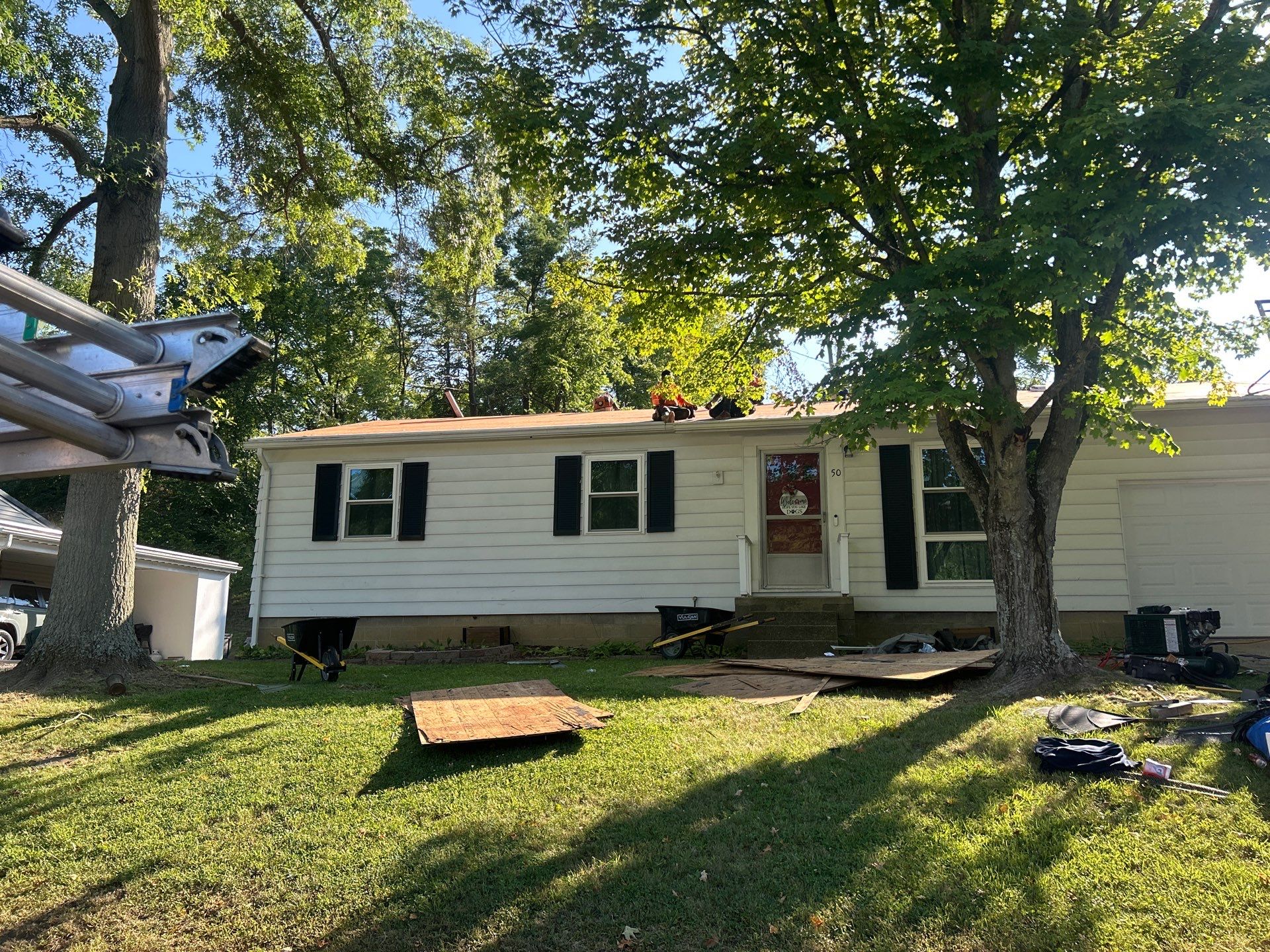 Residential Roofing Installation using GAF Timberline HDZ Oyster Grey by Rainstoppers Roofing