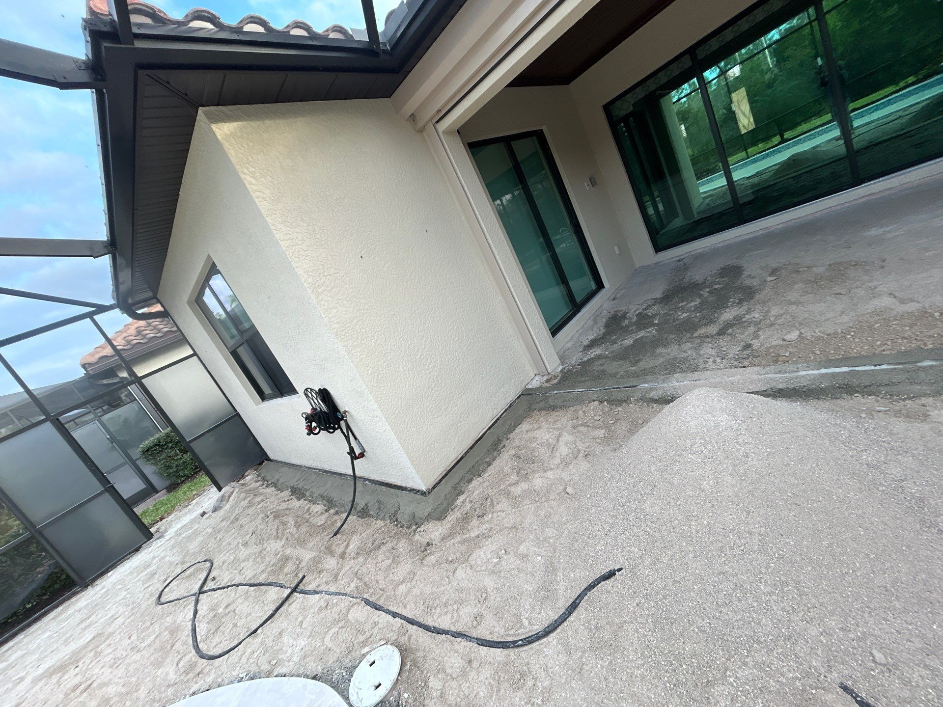 Pool Deck Renovation | Pool Coping & Tile Upgrade | Textured Marble Natural Stone - Bonita National Golf & Country Club by Old Town Pavers Llc