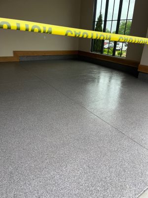Garage Floor Coating using Briar