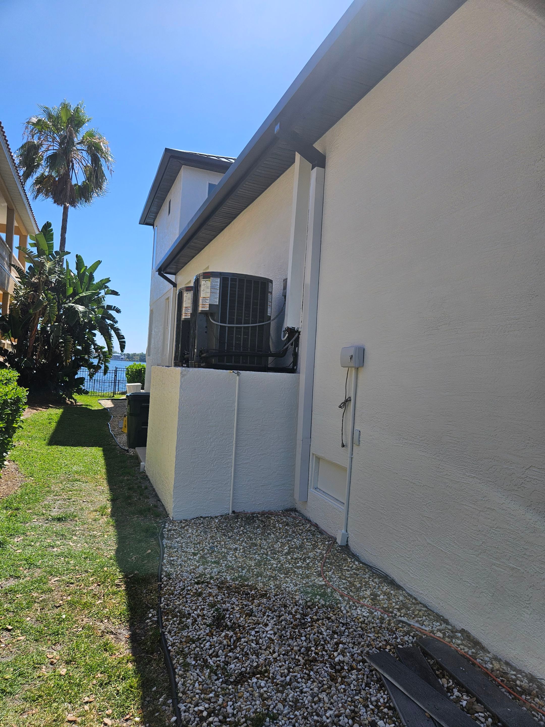 Soffit and Fascia Installation and black seamless gutters in Sarasota FL by Gutter Professors