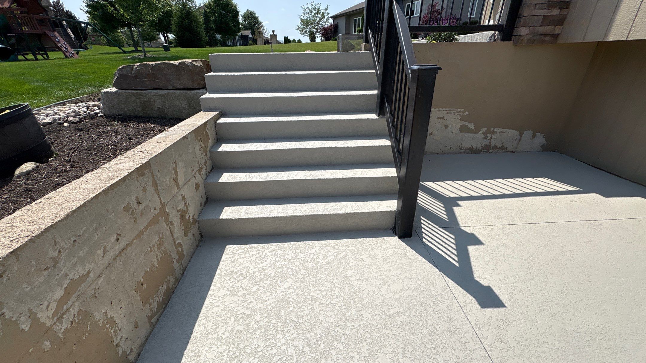 Stamped Concrete Resurface - Lee's Summit, MO by Big Red Decorative Concrete, LLC