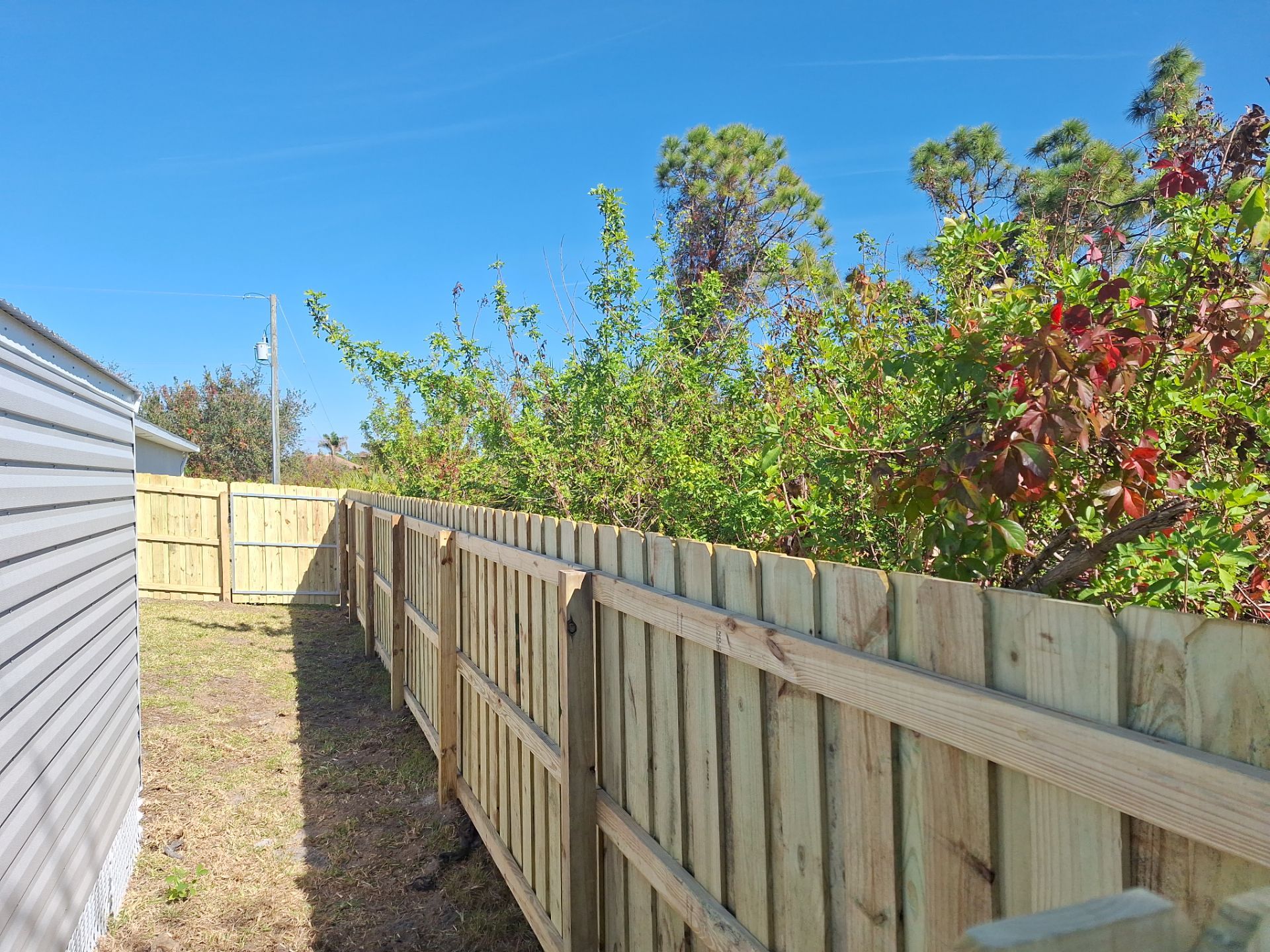 Wood Fence Installation using 6Ft Pressure Treated Wood Board On Board Privacy Fence by Asap fence and gates, LLC