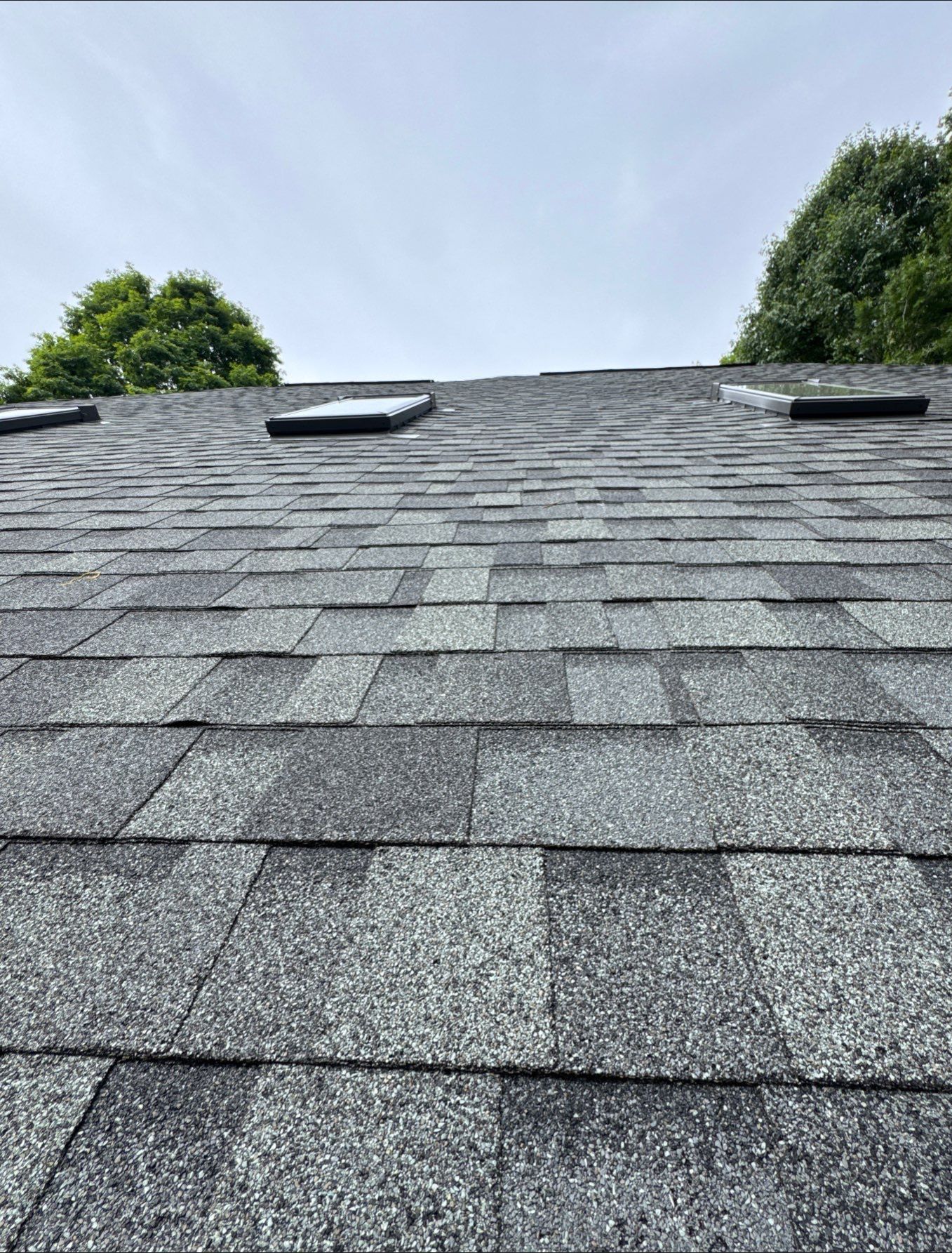 Residential Roof Replacement with Owens Corning Duration Architectural Shingles and 5 Velux Skylights in Charlotte, North Carolina by Merritt Roofing LLC