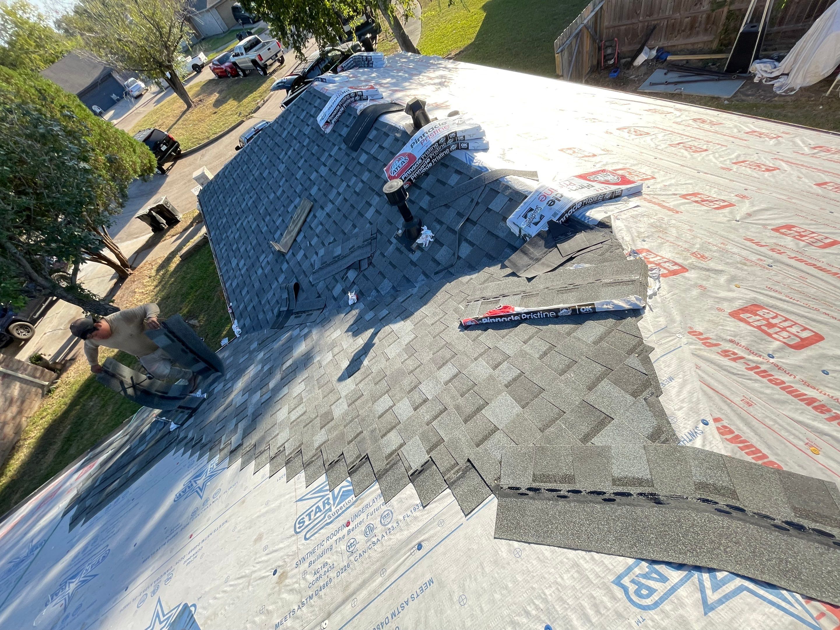Residential Roofing Installation using Atlas Pinnacle® Pristine Pewter by CAP Roofing and Construction LLC
