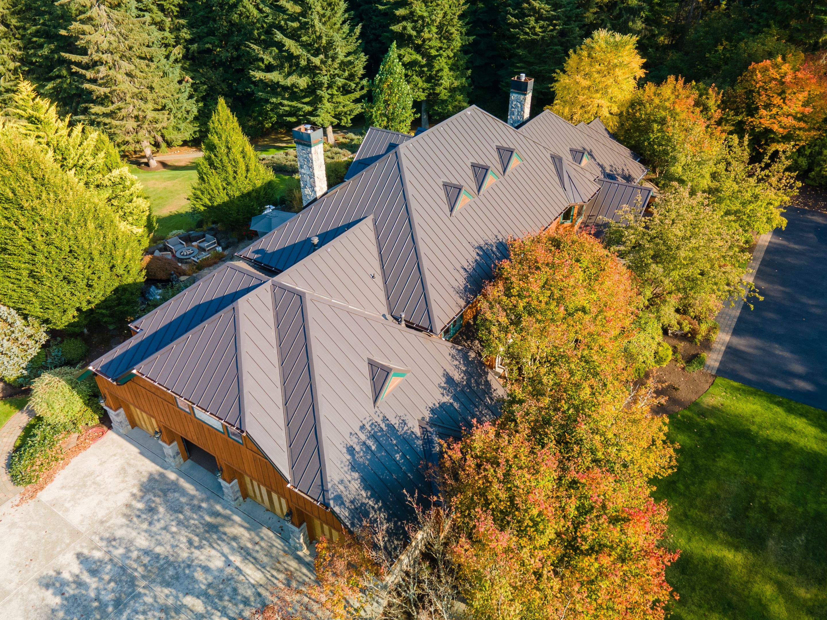 North Bend | Metal Panel Roof Project by Roofscapes NW