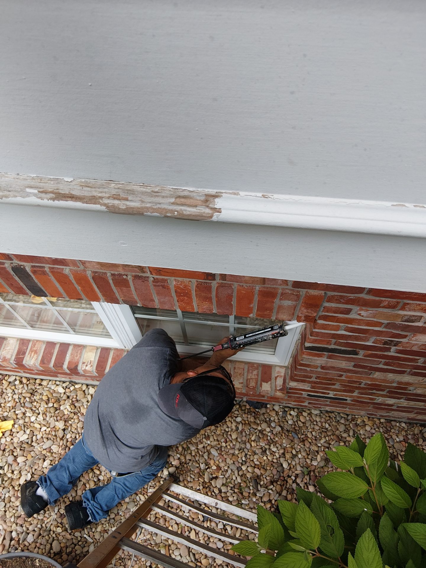 2nd-Story Exterior Trim Paint Repair – Chesterfield, MO by Legendary Services Company LLC.