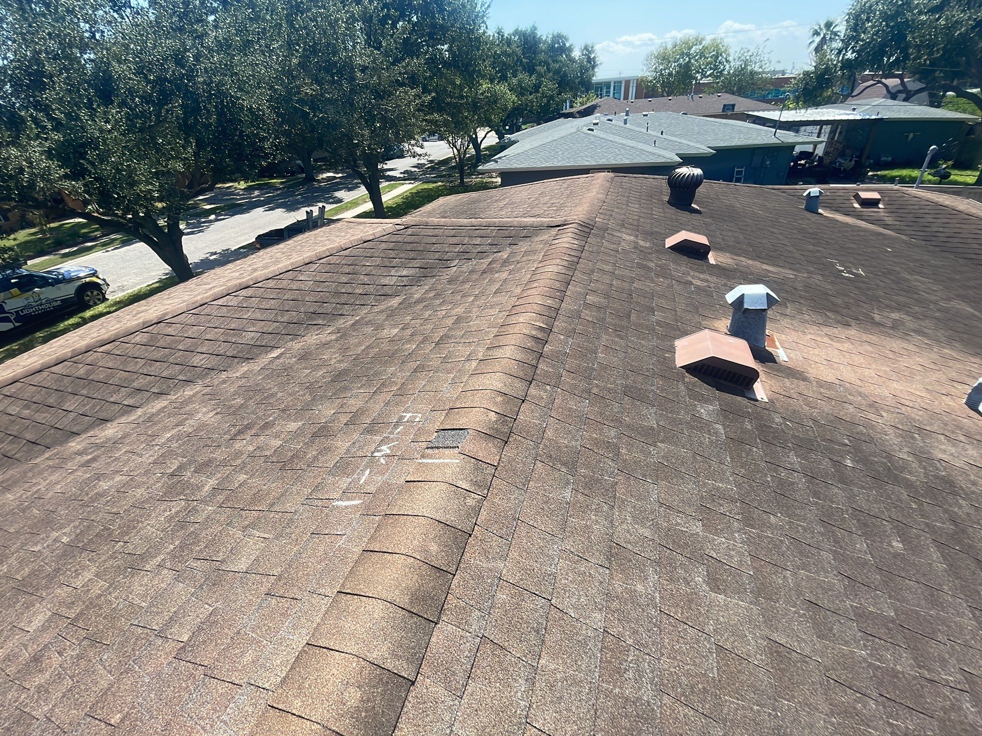 Residential Roofing Installation using GAF HDZ Shakewood by Lighthouse Roofing