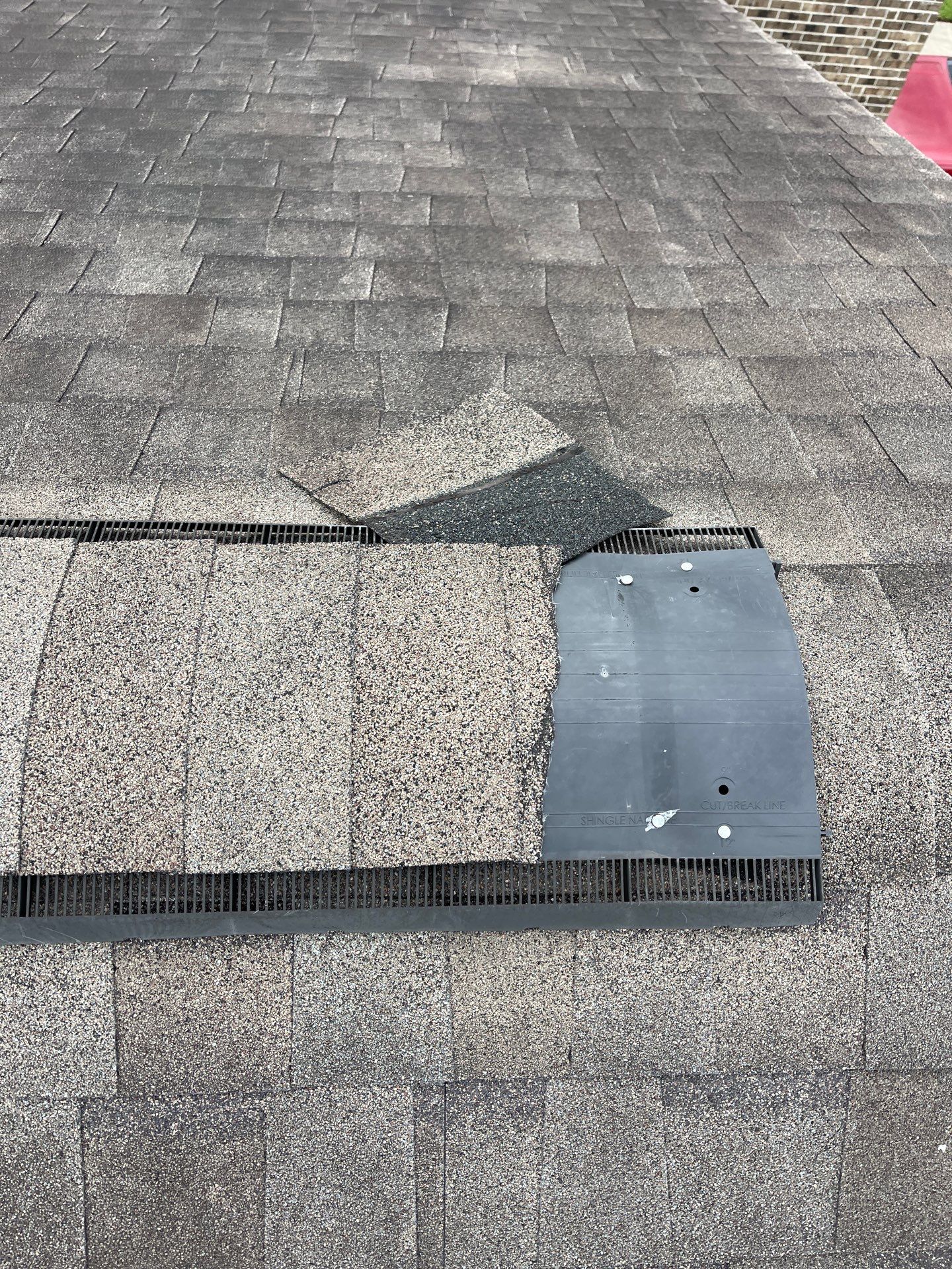 Hail Damage using Owen's Corning Duration (Lifetime) Shingles by Roof Repair Company