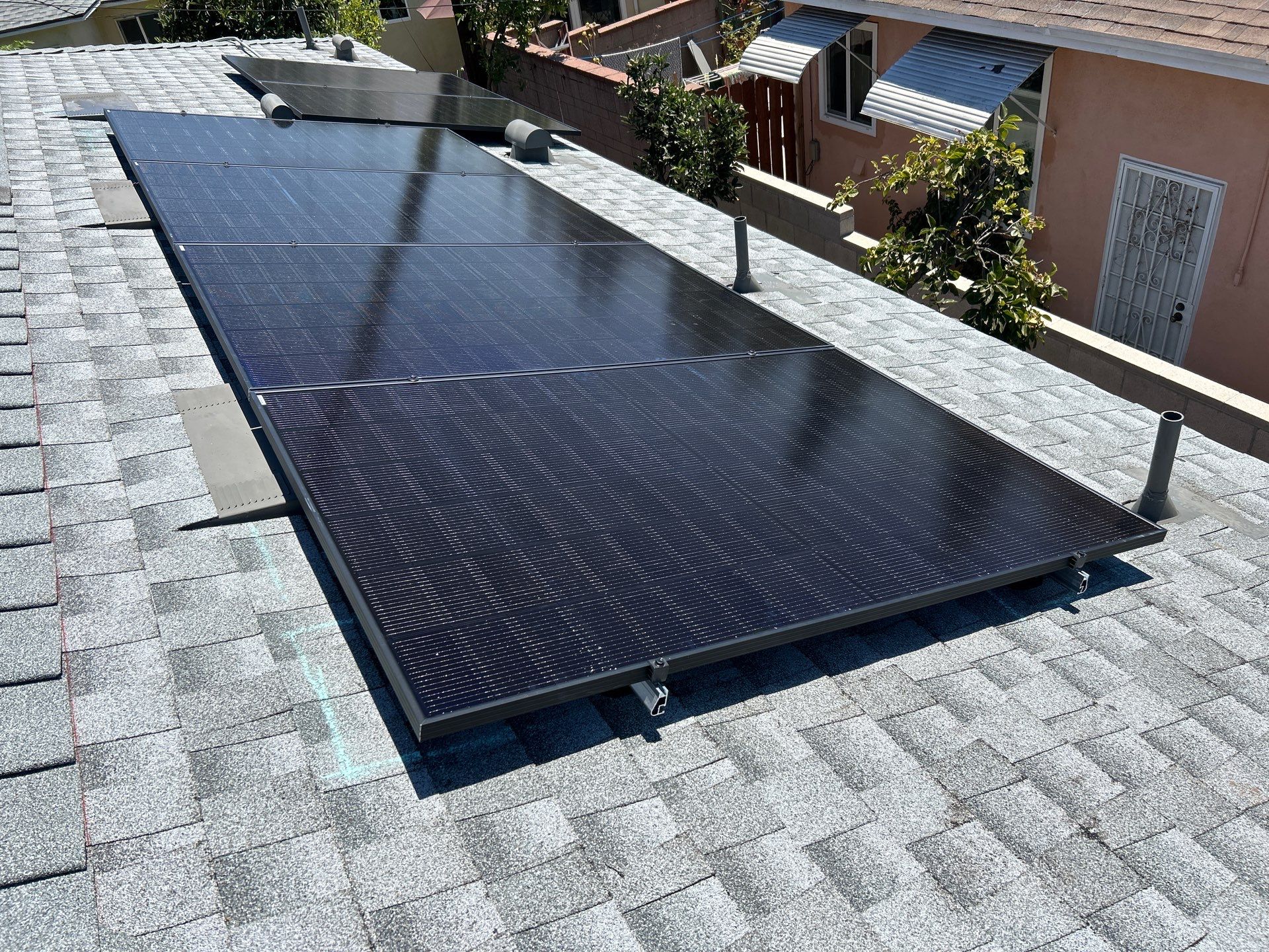 Solar Panel Installation with Black 450W Modules in Monterey Park by AWS Solar