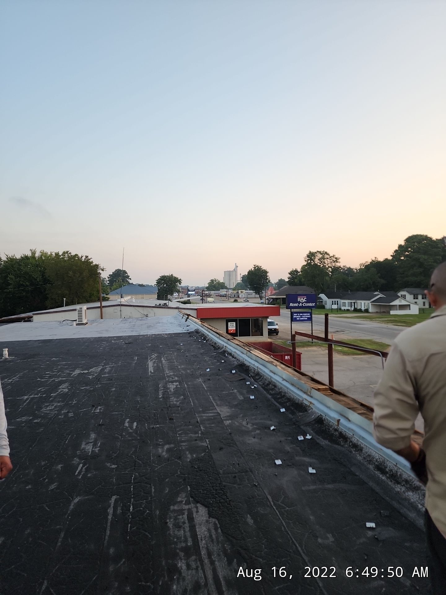 Commercial Roofing Installation using 50 mil PVC by Hostetler Roofing